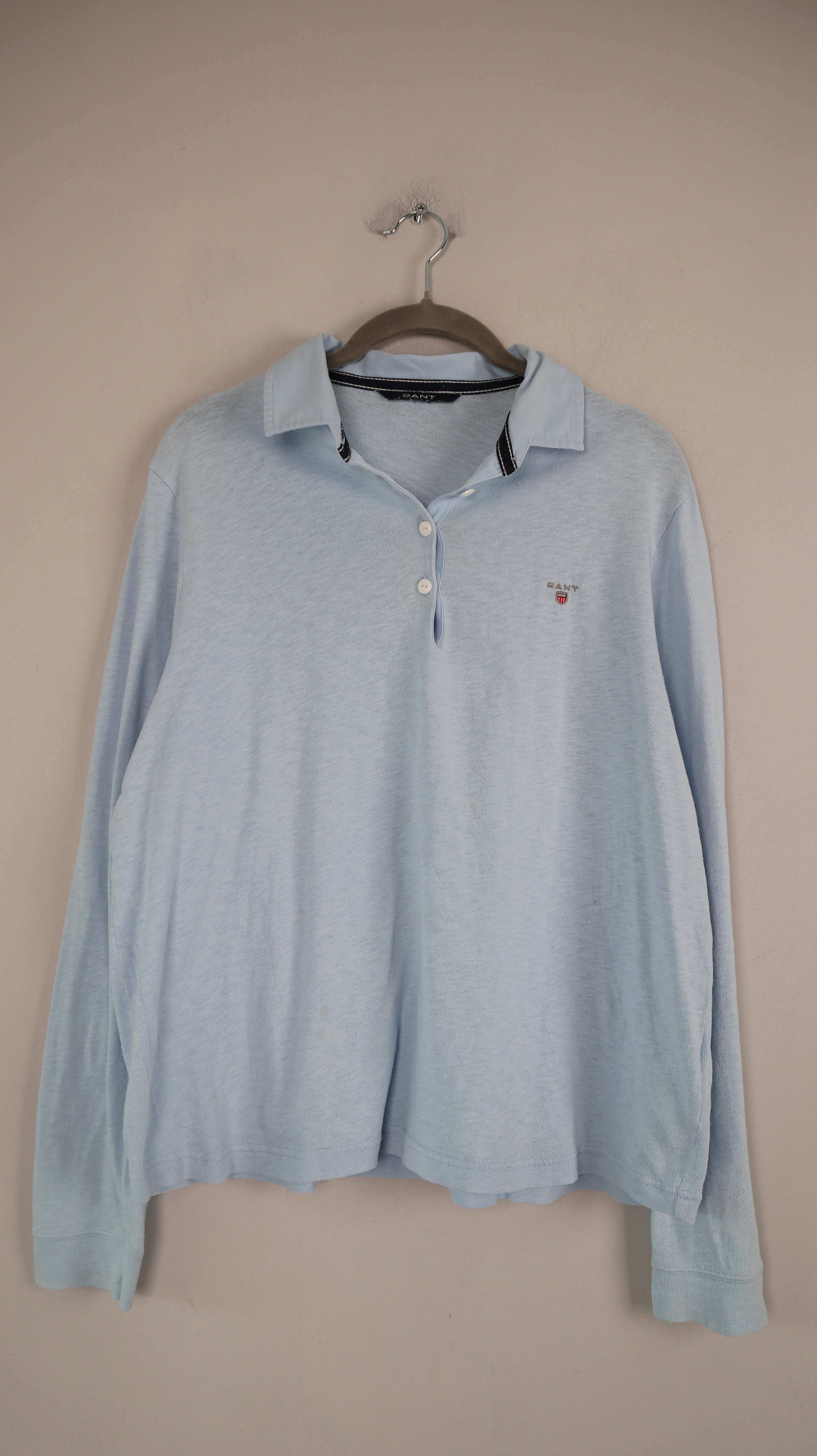 Gant Shirt Oberteil Longsleeve Blau Hellblau 40 L Pullover