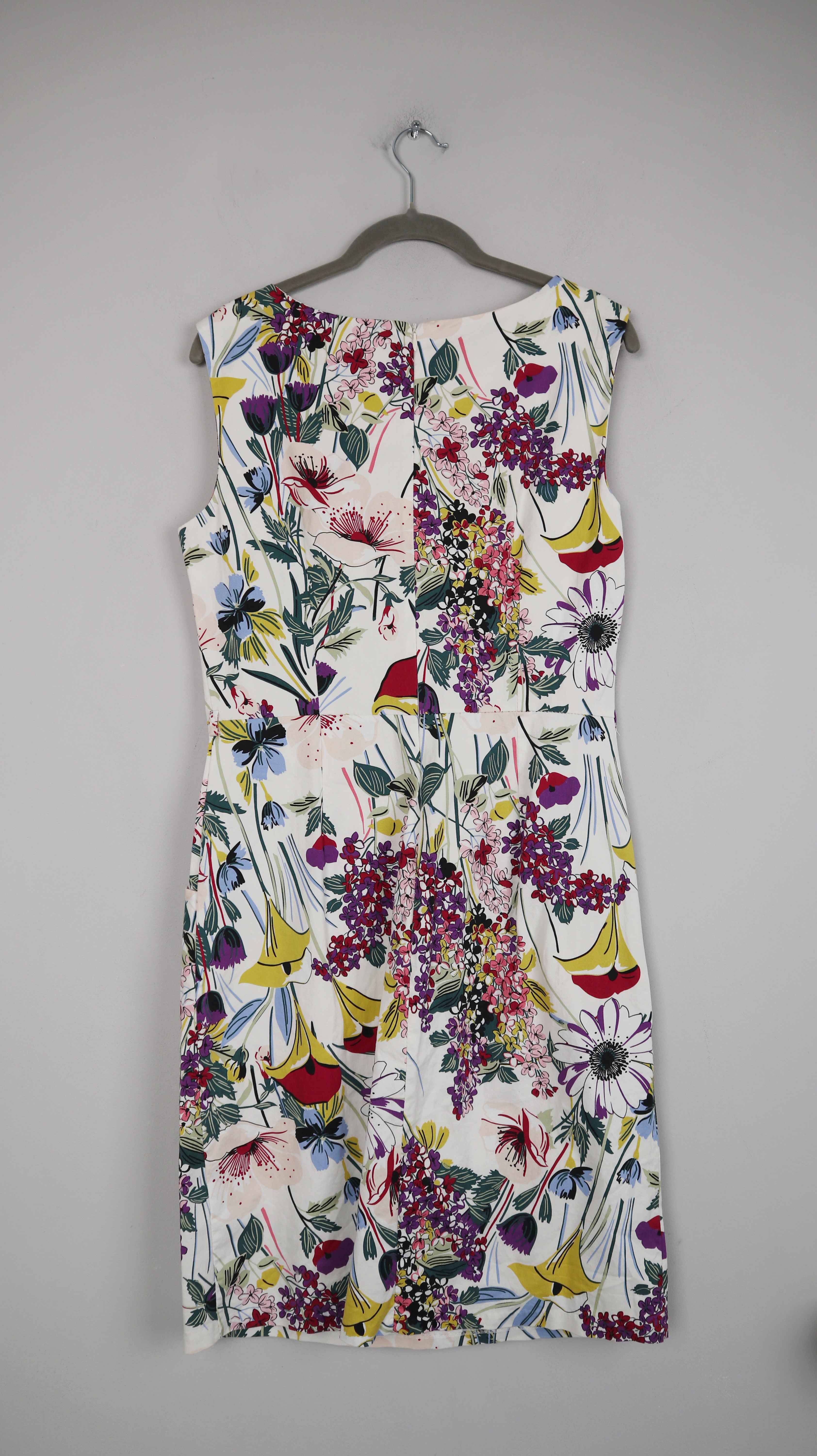 The Hackbarth's Kleid 38 M Midi Midikleid Blumen weiß Sommerkleid