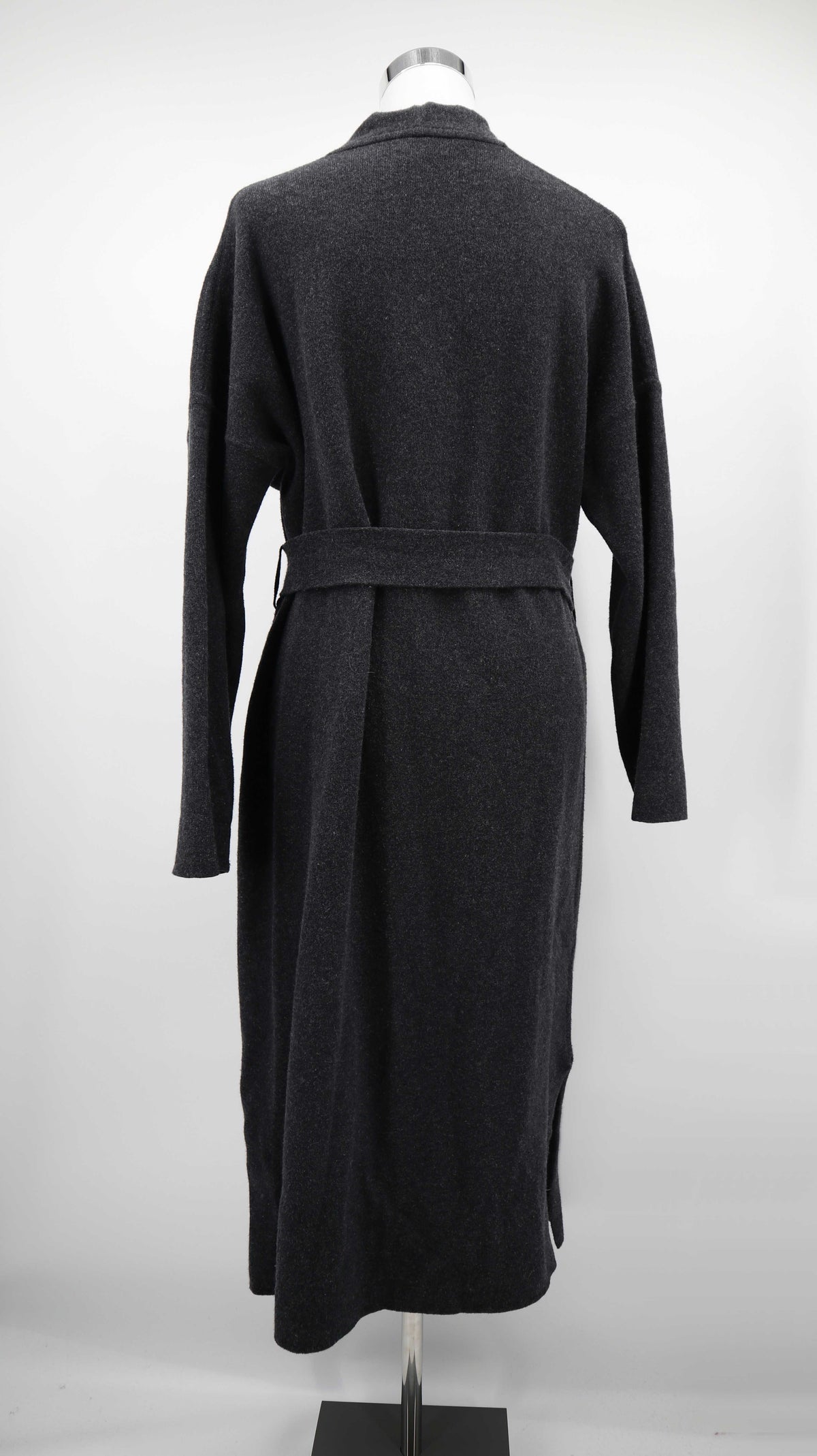 Grüne Erde Mantel Grau 40 L Jacke Cardigan Wolle Wollcardigan