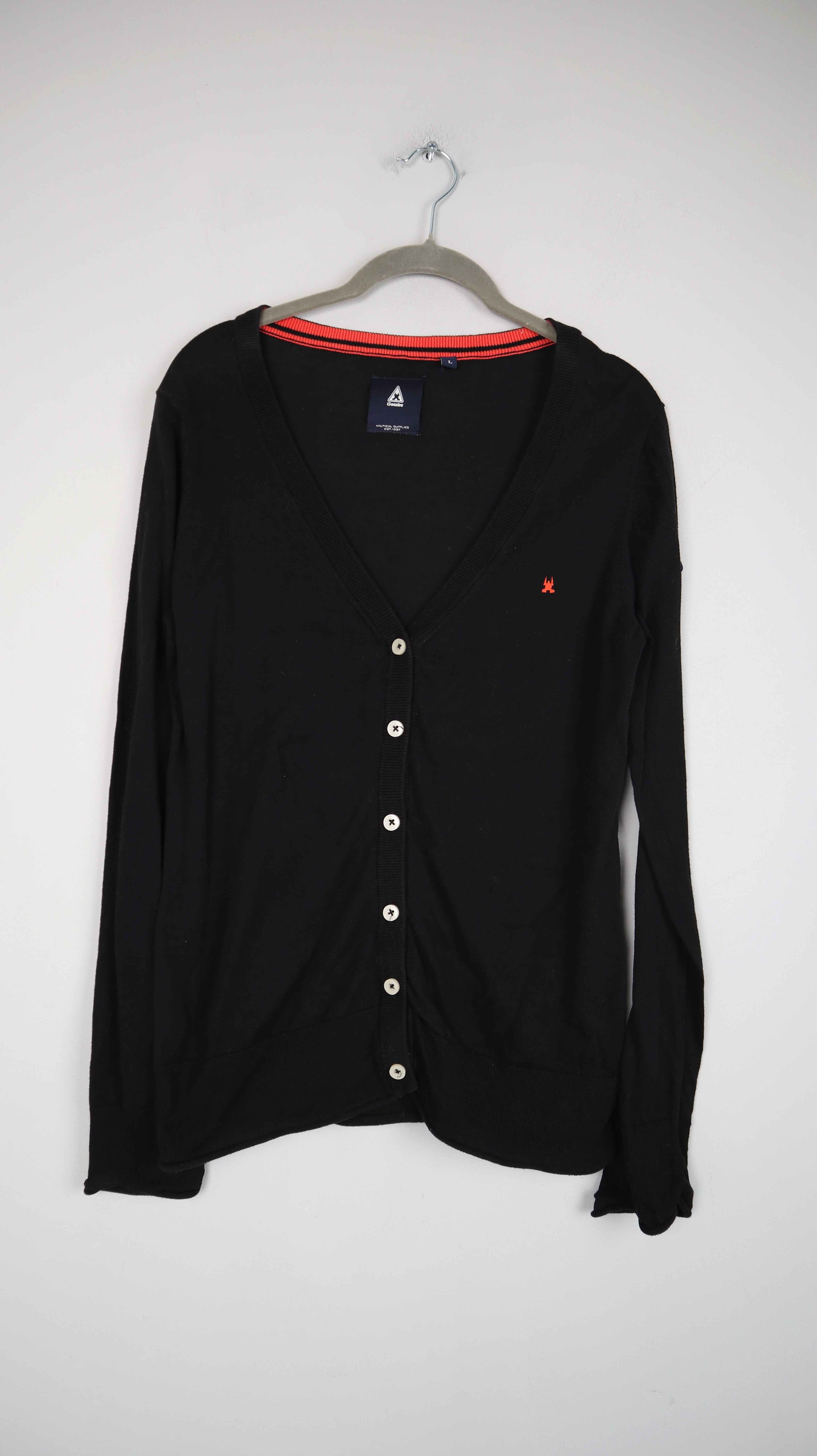 Gaastra Strickjacke schwarz 40 L Cardigan basic langärmlig