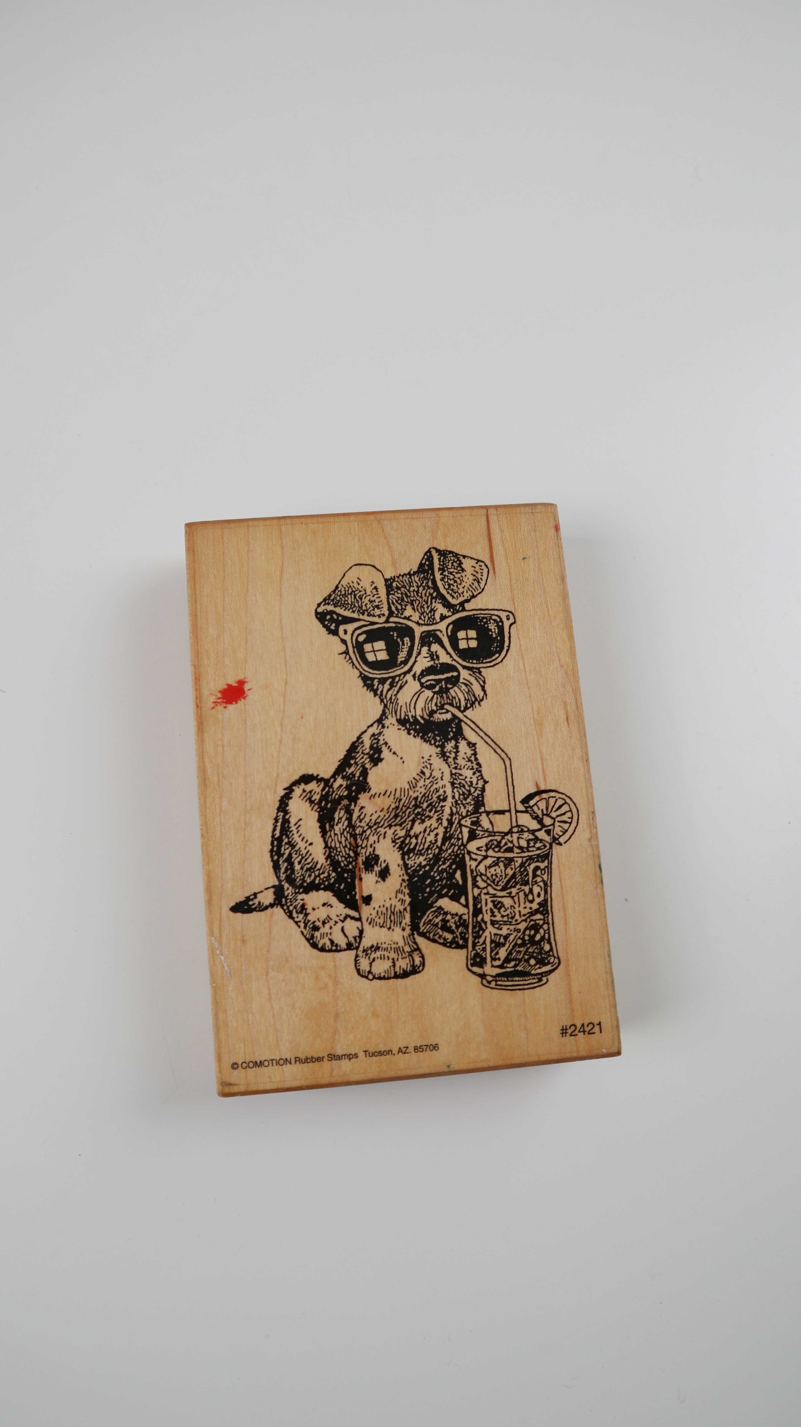 Stempel groß Hund Hundestempel Motivstempel Holzstempel