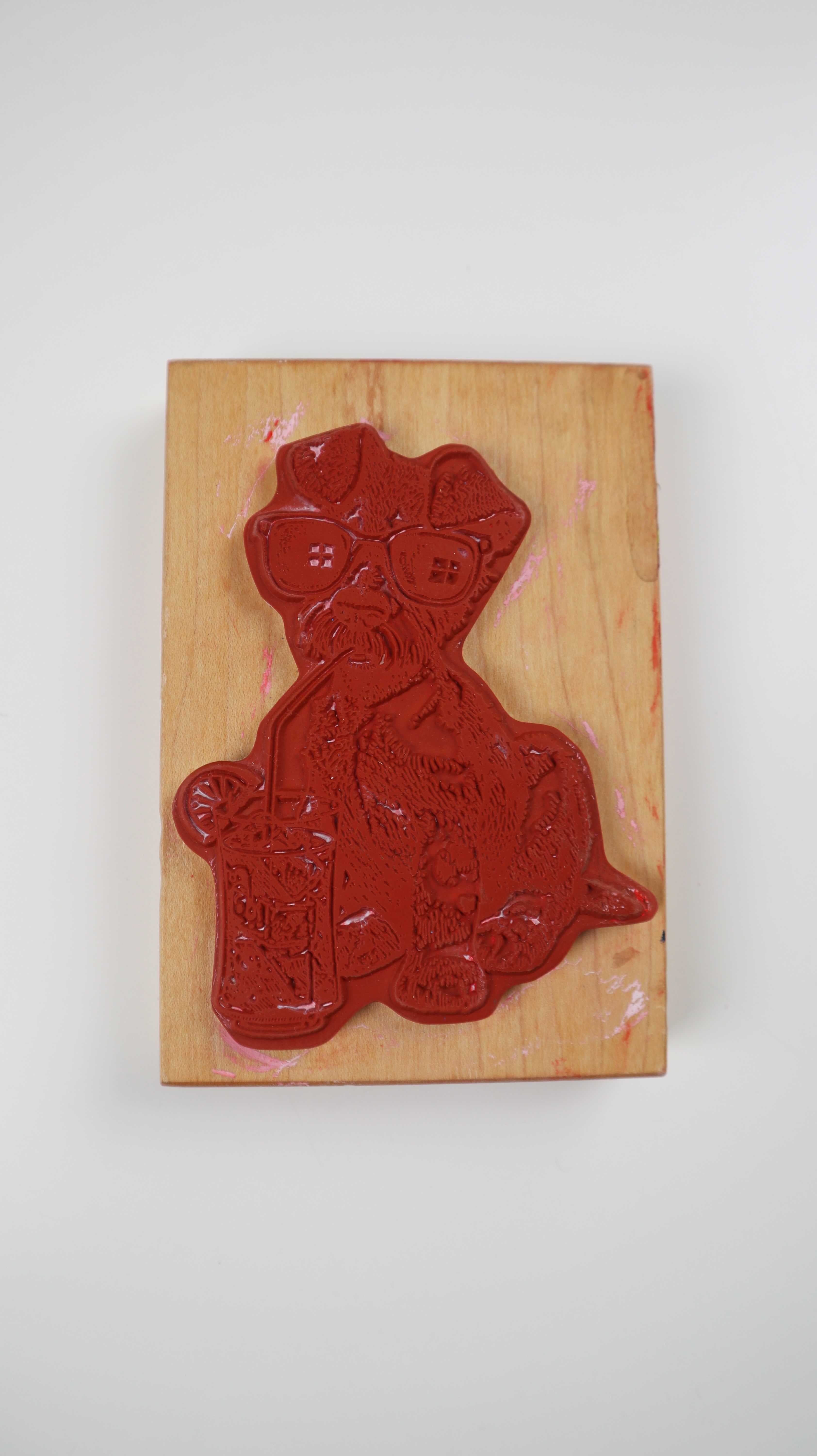 Stempel groß Hund Hundestempel Motivstempel Holzstempel