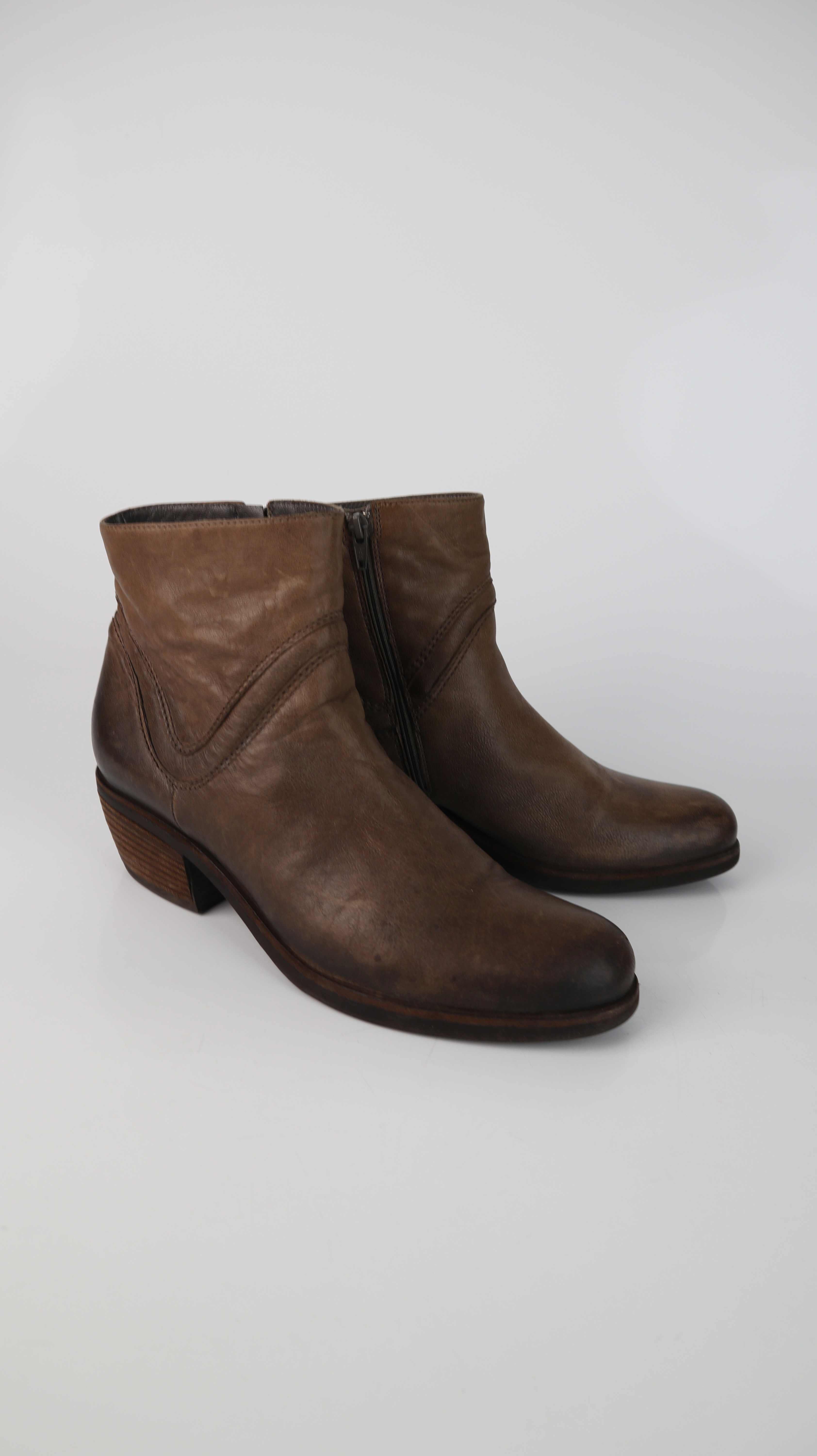 Vic Matie Stiefeletten 38,5 braun Leder Lederstiefel