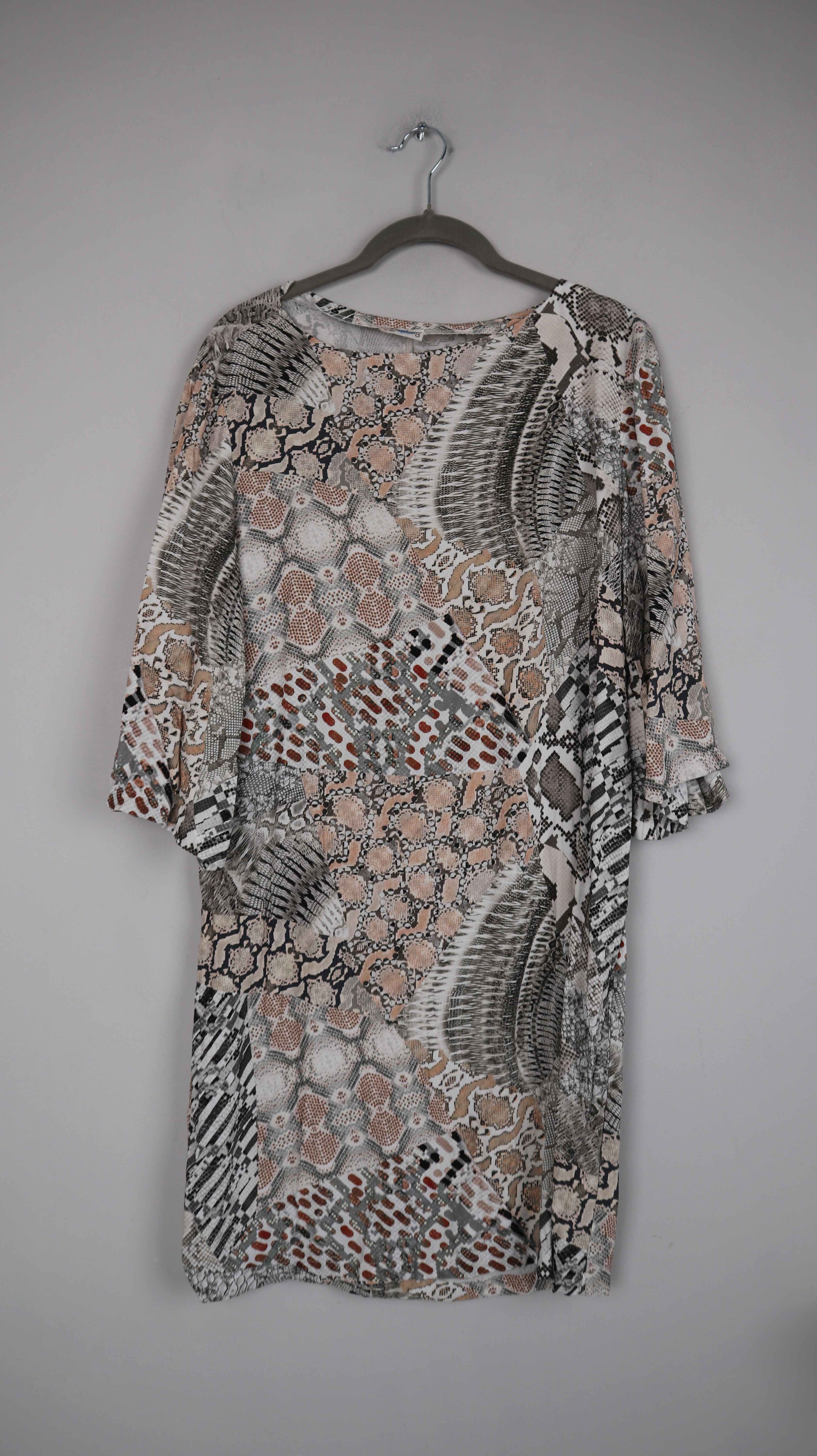 Deerberg Kleid 38 M Braun Beige Midi Midikleid Sommerkleid Oberteil