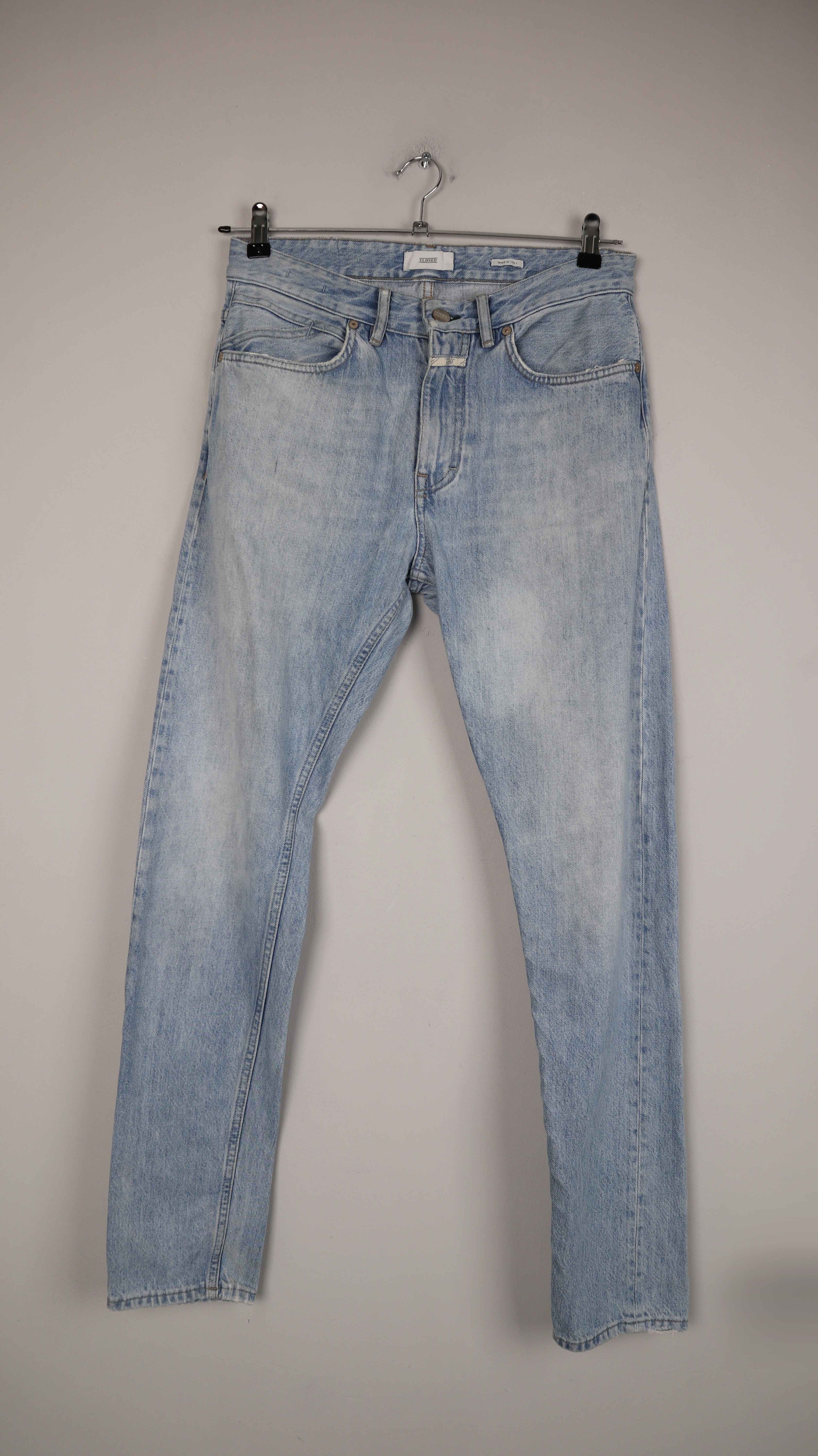 Closed Hose 30 Jeans blau denim slim mid waist M washed