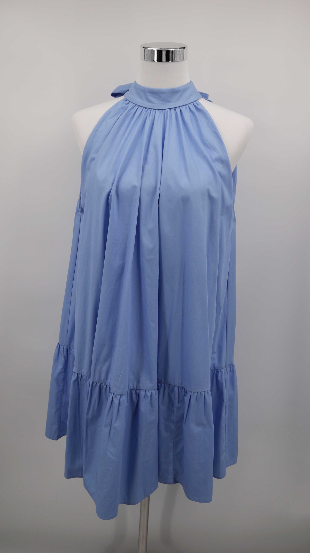 &other stories Kleid Neckholder blau XS Hellblau Sommerkleid