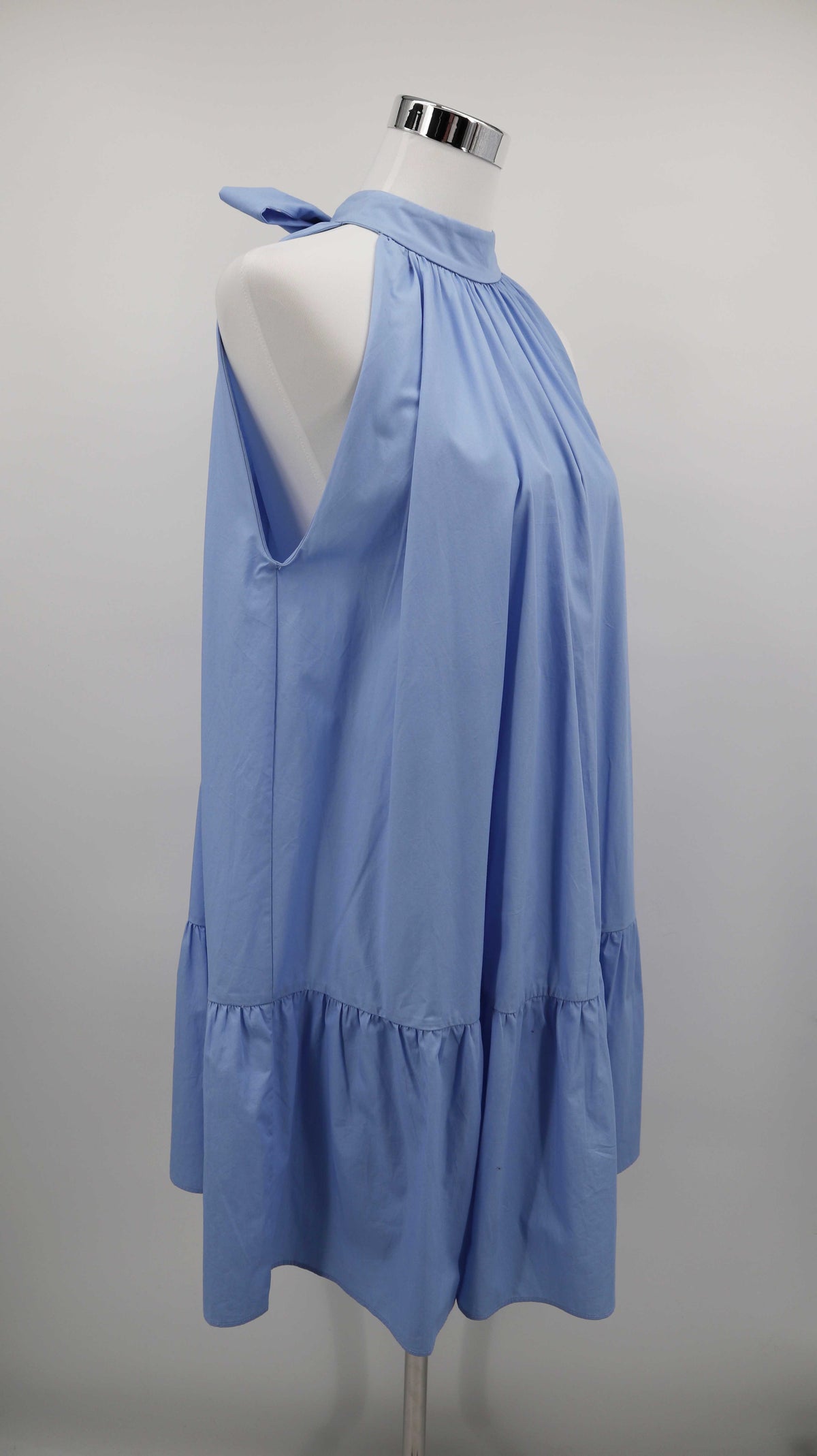 &other stories Kleid Neckholder blau XS Hellblau Sommerkleid