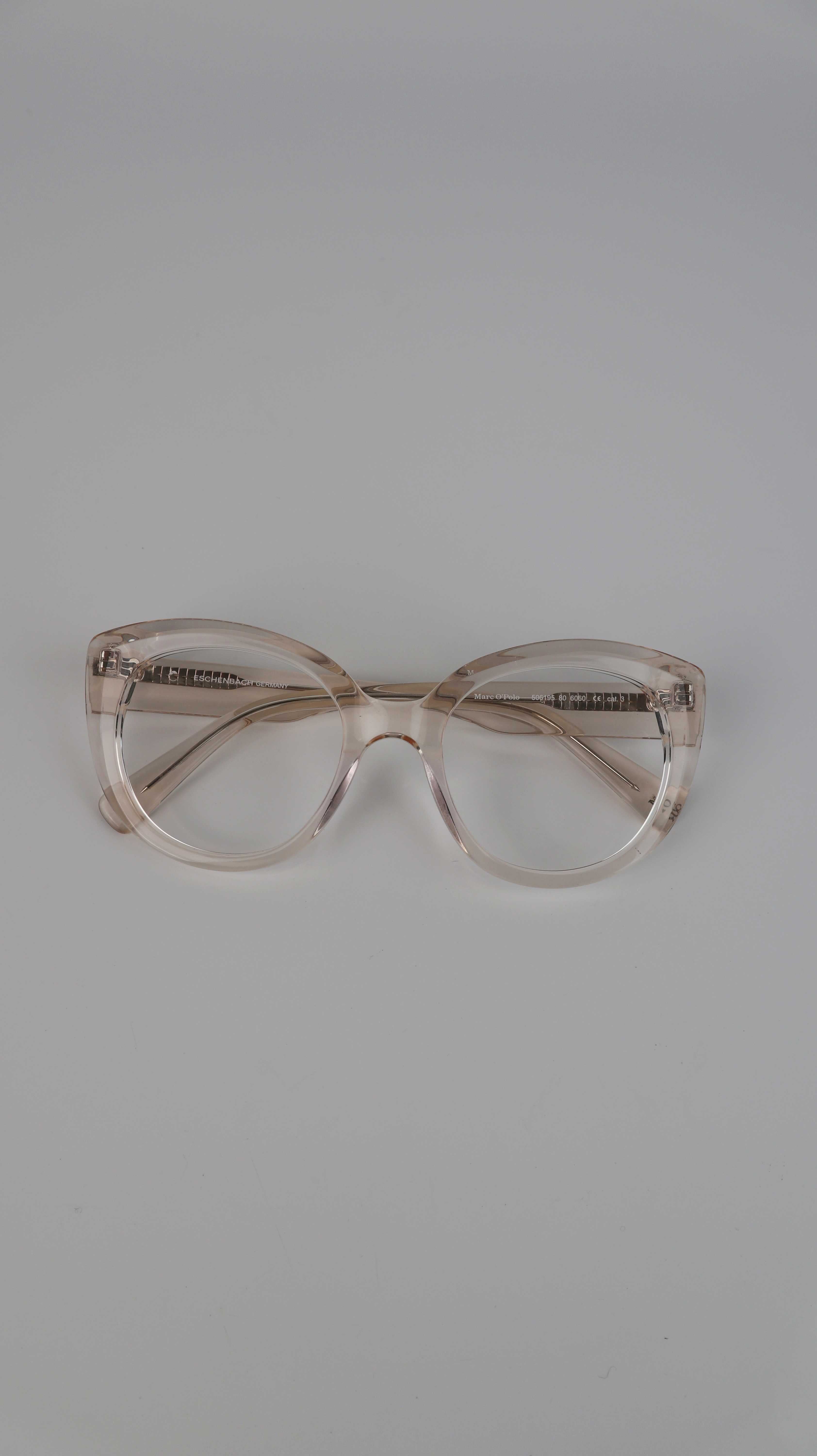 Marc O'Polo Brille Brillengestell transparent rund groß ohne Sehstärke