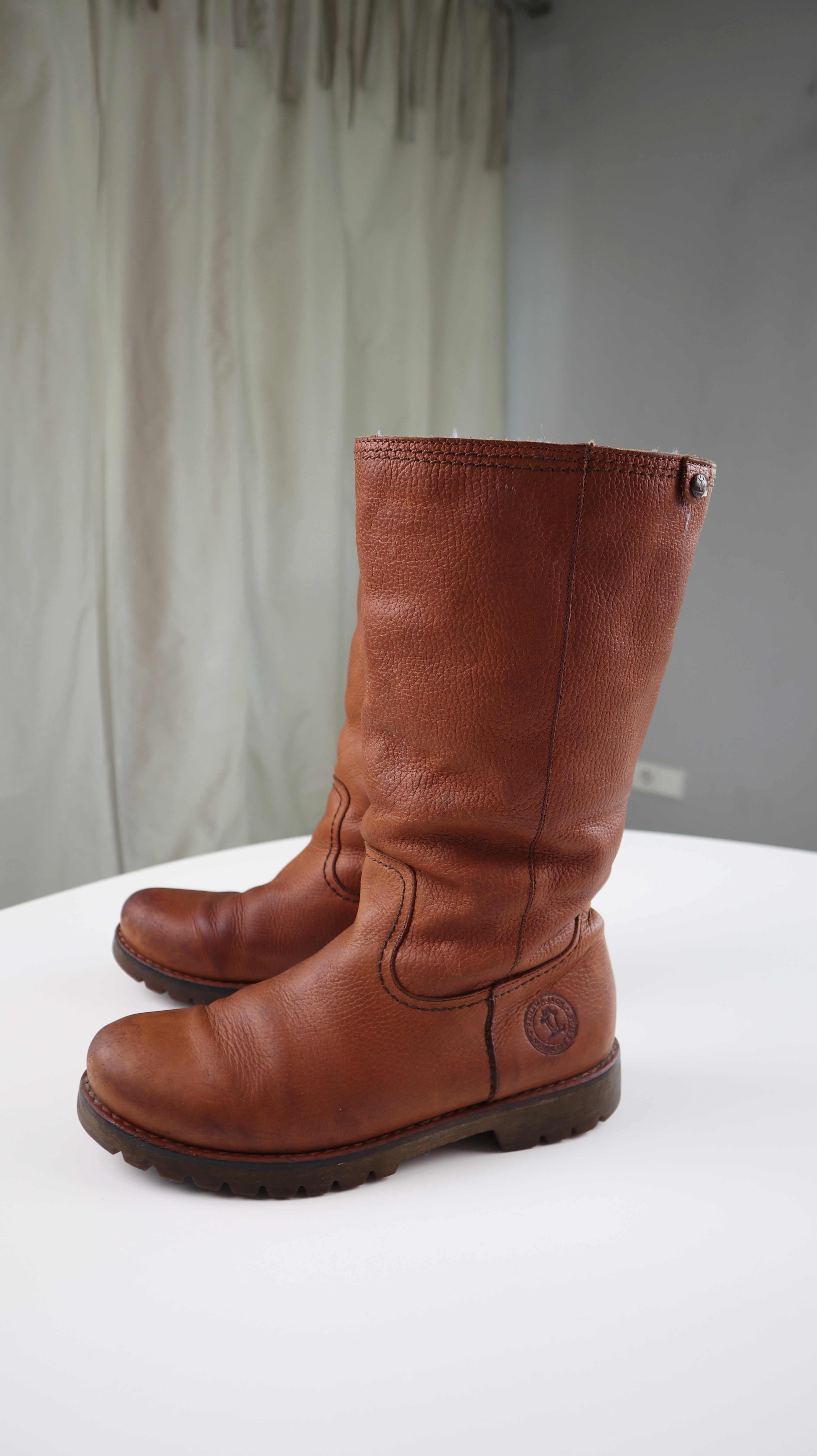 Panama Jack Stiefel Braun Lederstiefel 39 Boots Stiefeletten