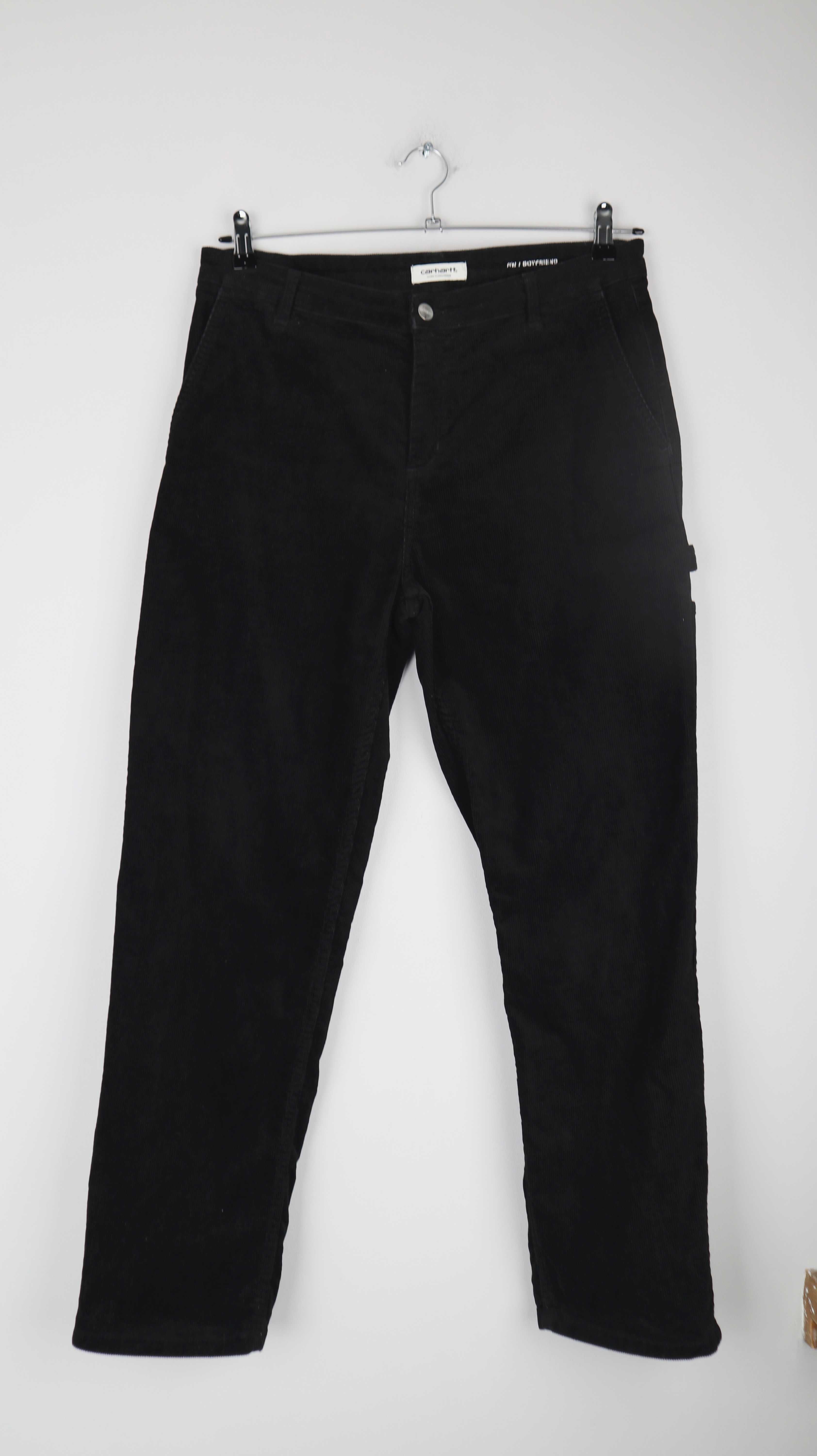 Carhartt Hose schwarz Cord Cordhose 30 W' Pierce Pant straight fit