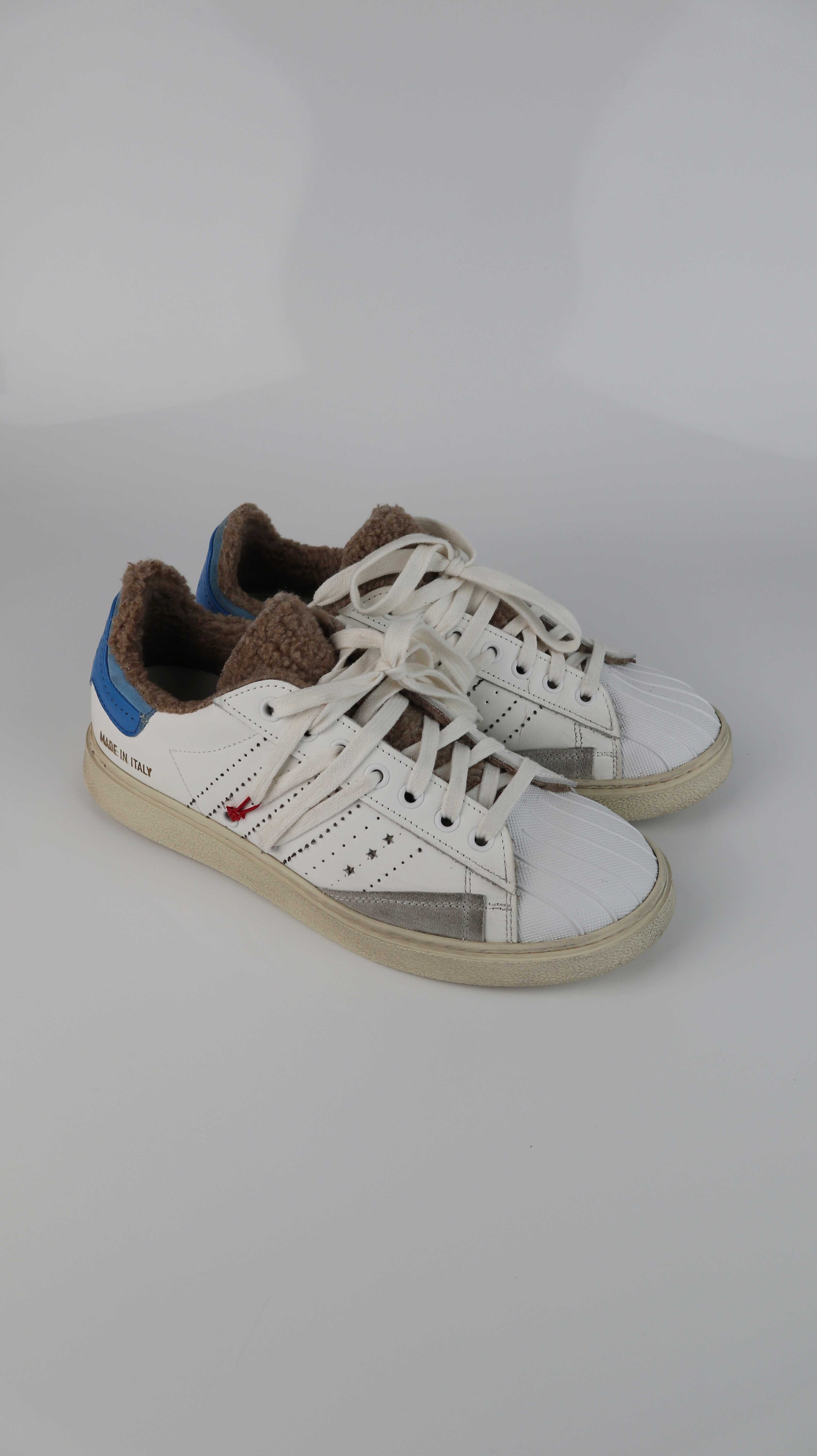 Hidnander Sneaker 38 weiß Teddy Schnürer low Turnschuhe