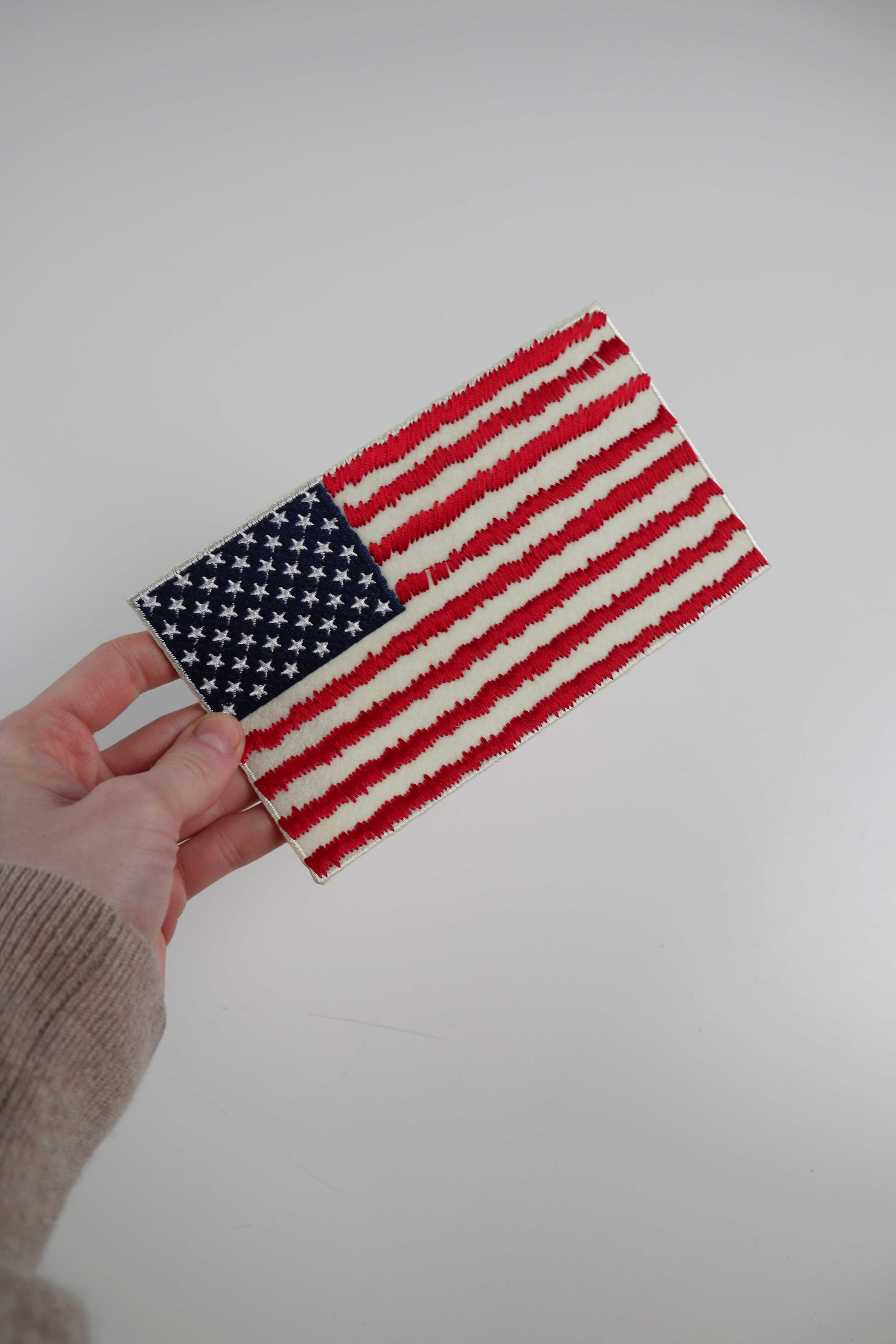 Patch Aufnäher Amerika amerikanische Flagge Bügelbild groß USA