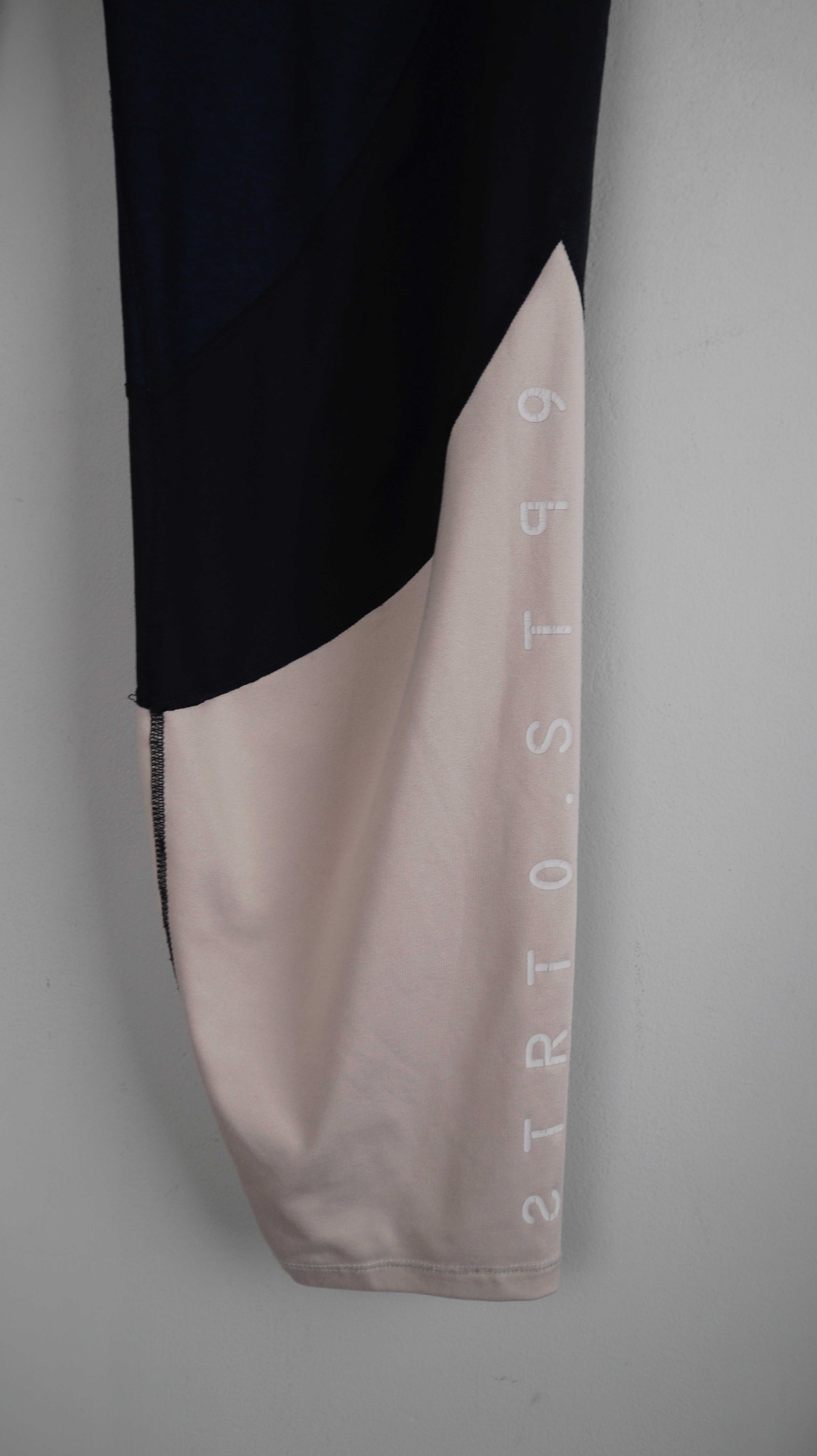 H&M Hose Sporthose Leggings XL Blau rosa eng Yogahose