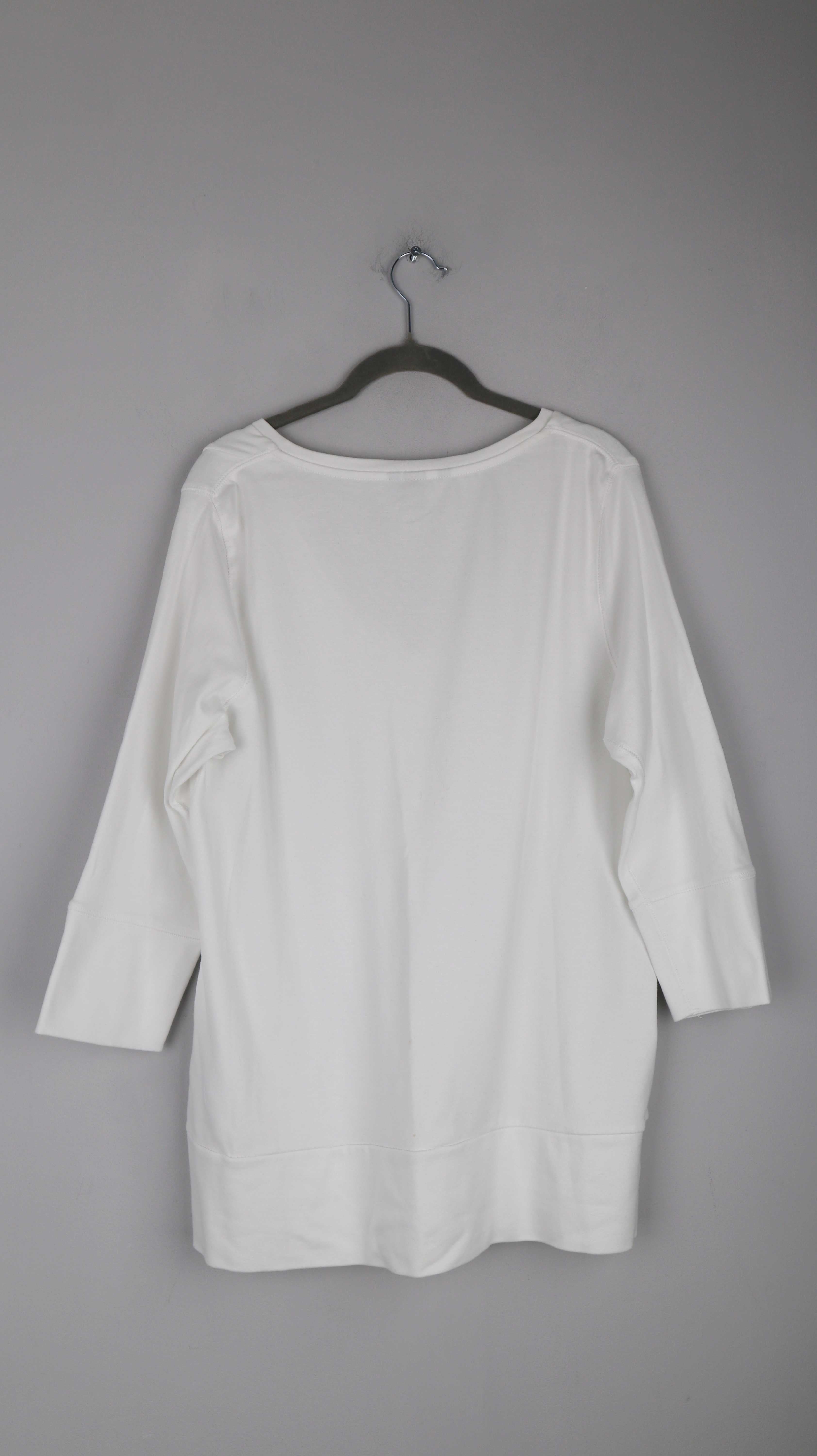 H&M Shirt Longsleeve Weiß V-Ausschnitt XL LOGG Oberteil Sweater