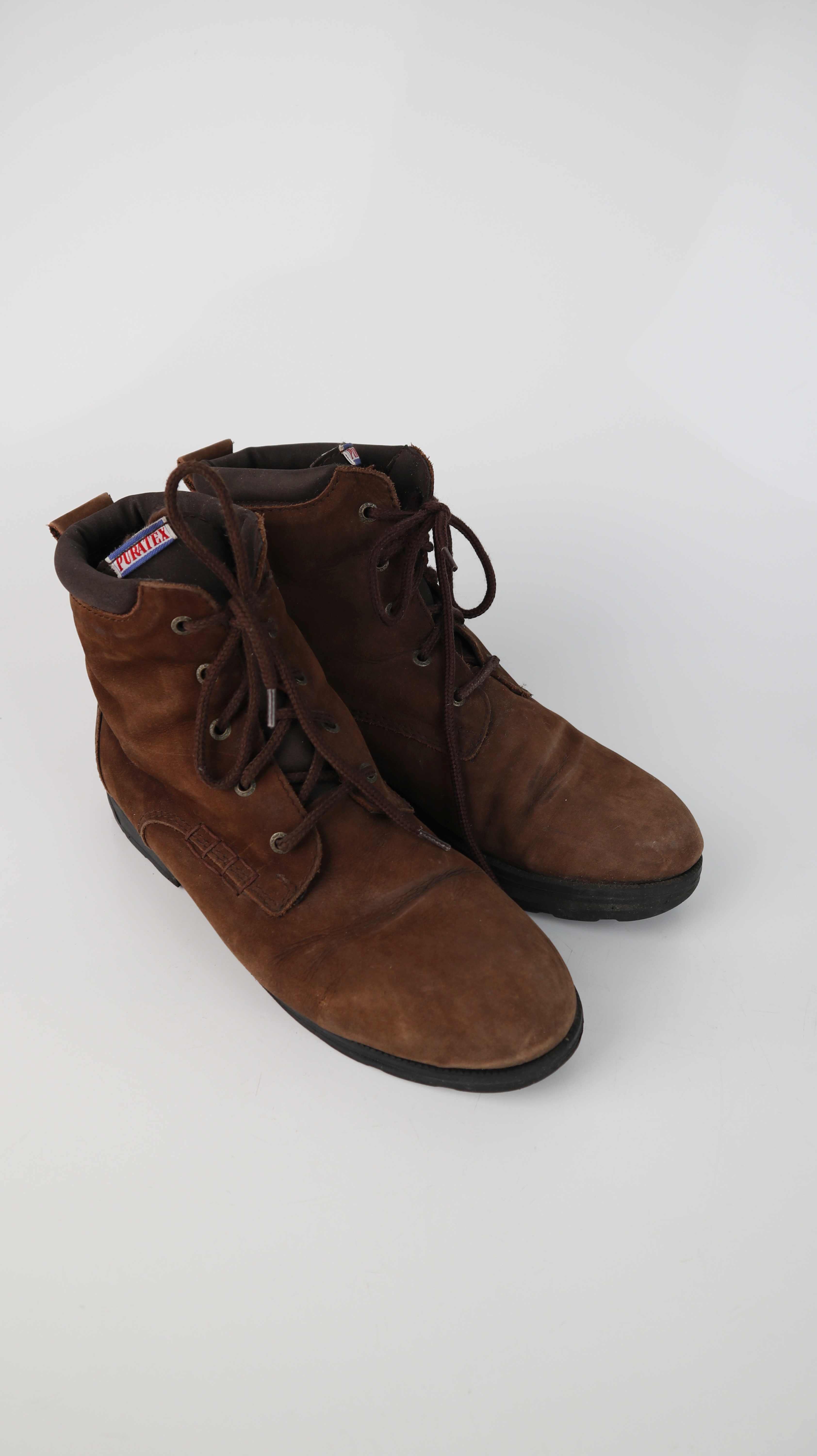 Puratex Halbschuhe Stiefel Winterstiefel braun 40 Lederschuhe