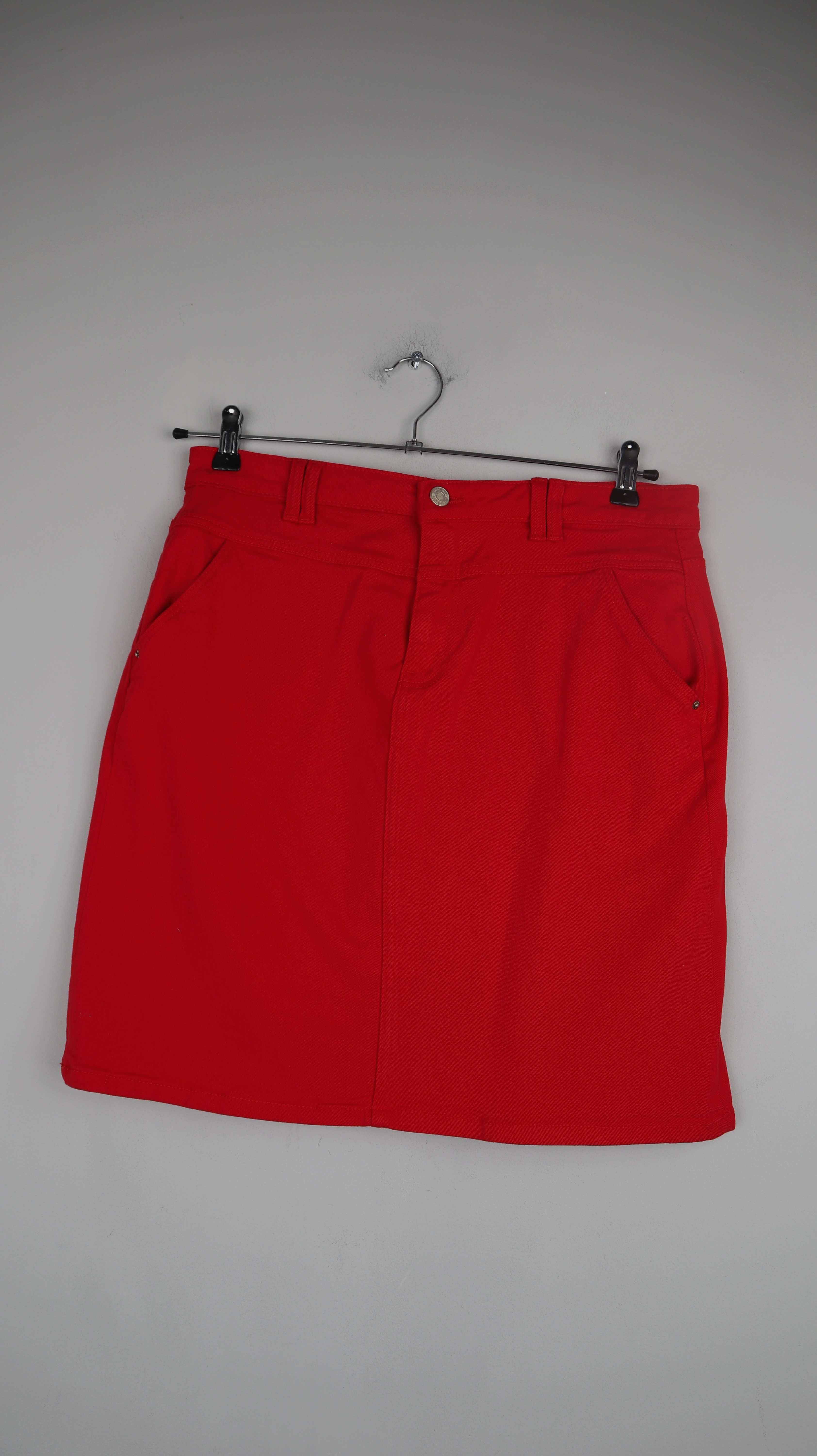 C&A Rock rot Midi Midirock 40 L einfarbig Sommerrock