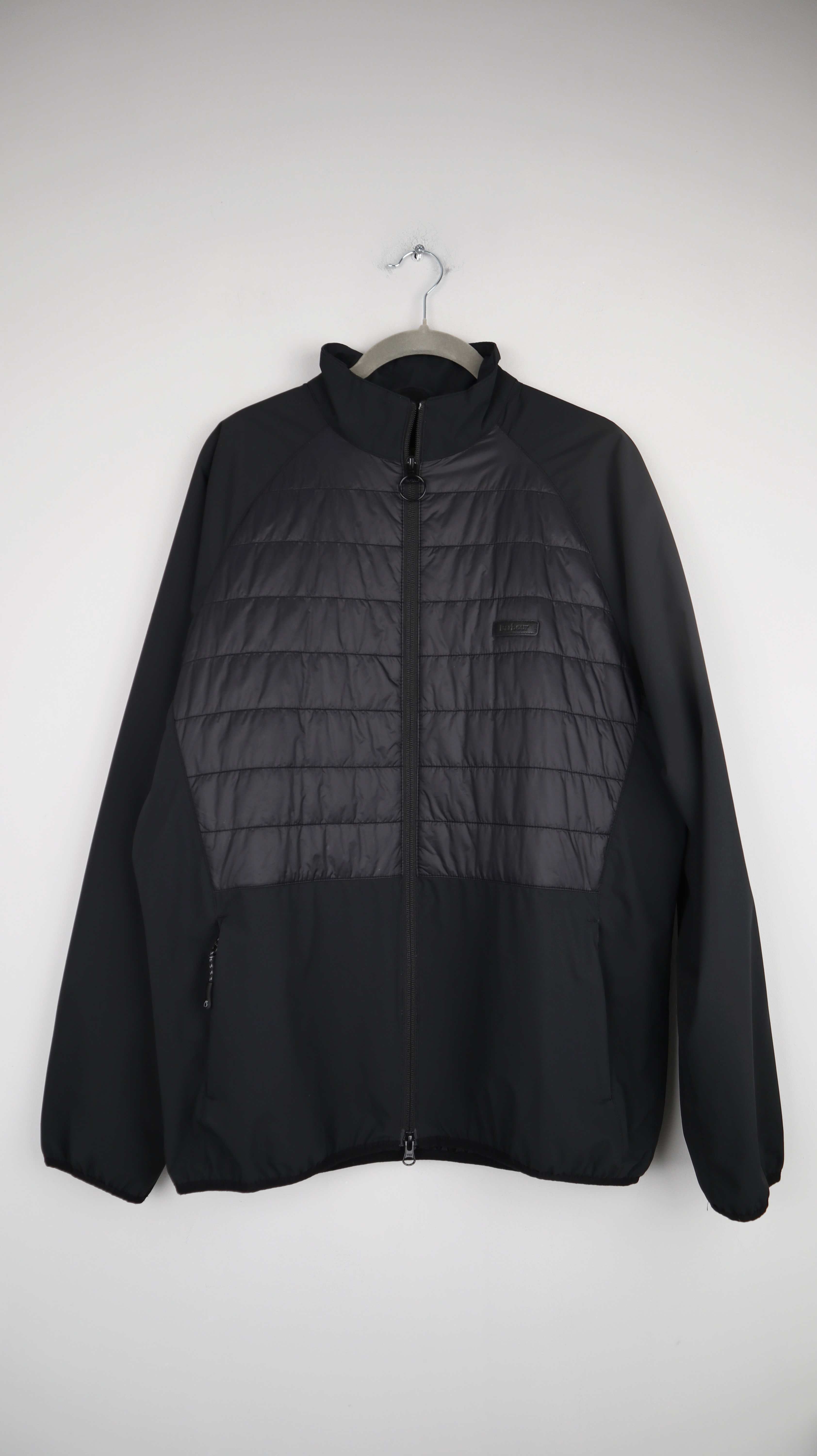 Barbour Jacke schwarz M Steppjacke einfarbig Thermojacke