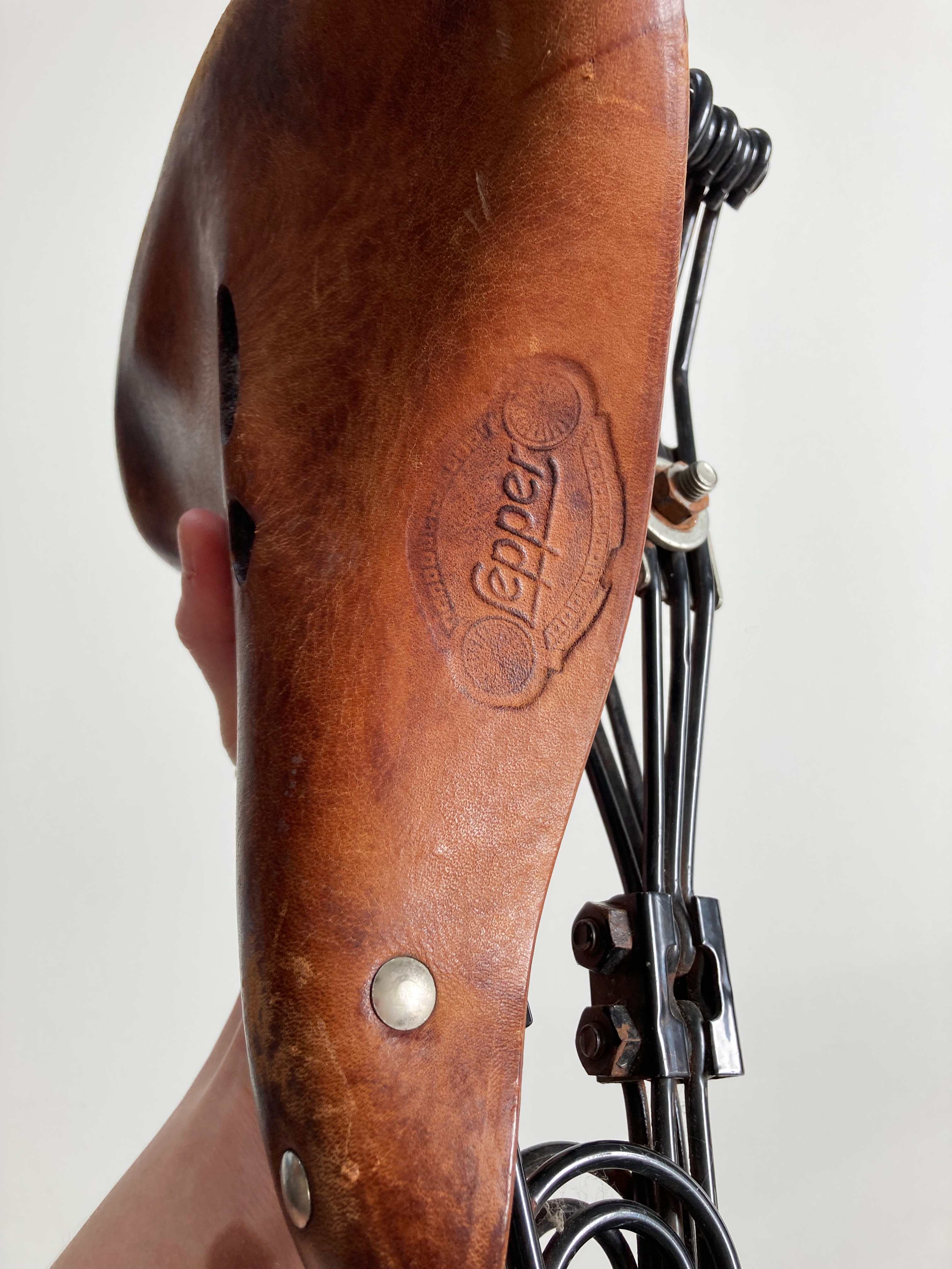 Pepper Fahrradsitz Fahrradsattel Sattel Ledersattel Vintage Nostalgie