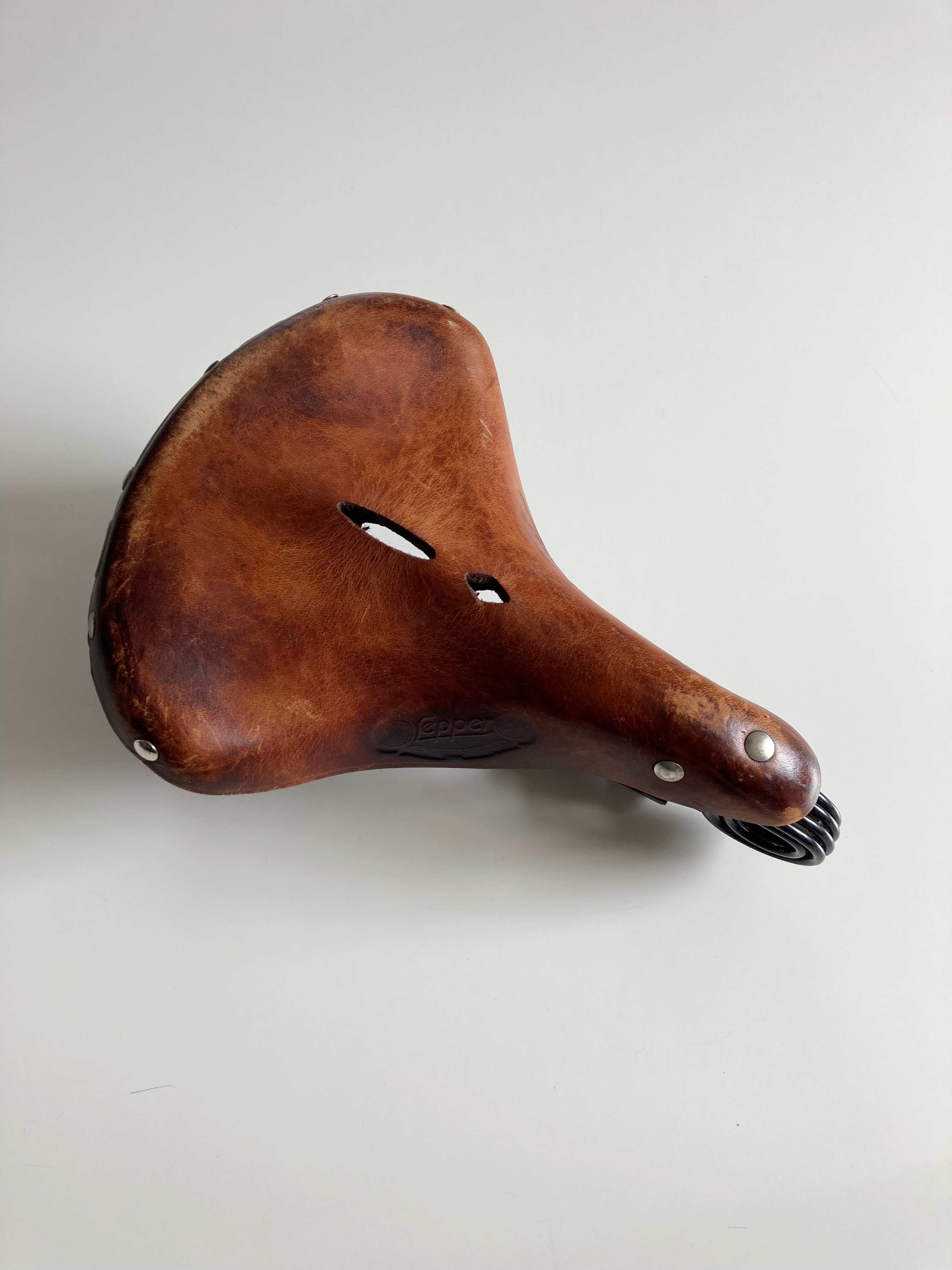 Pepper Fahrradsitz Fahrradsattel Sattel Ledersattel Vintage Nostalgie