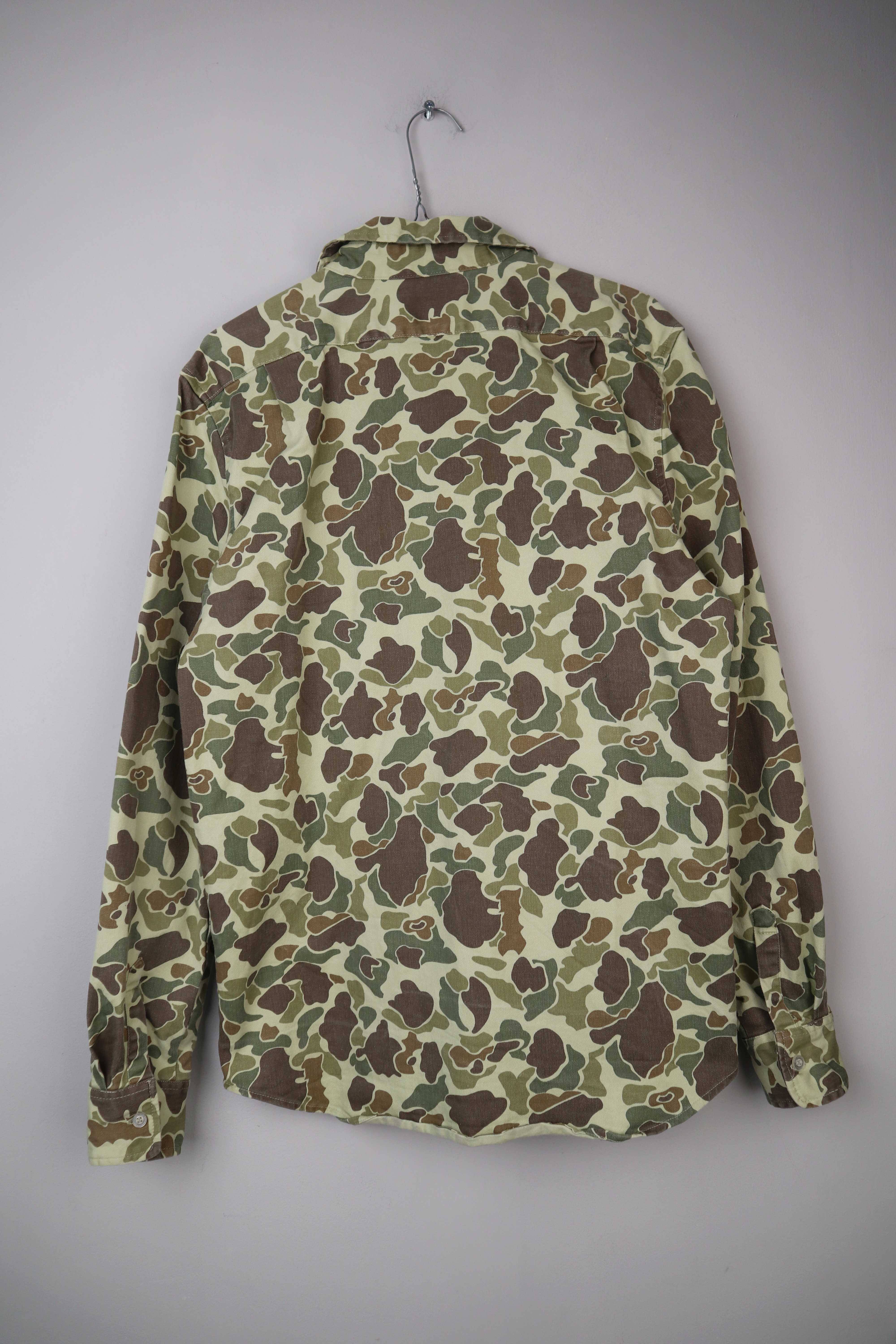 HUF Hemd Shirt Hemdjacke Grün Khaki Camouflage 38 M Khaki