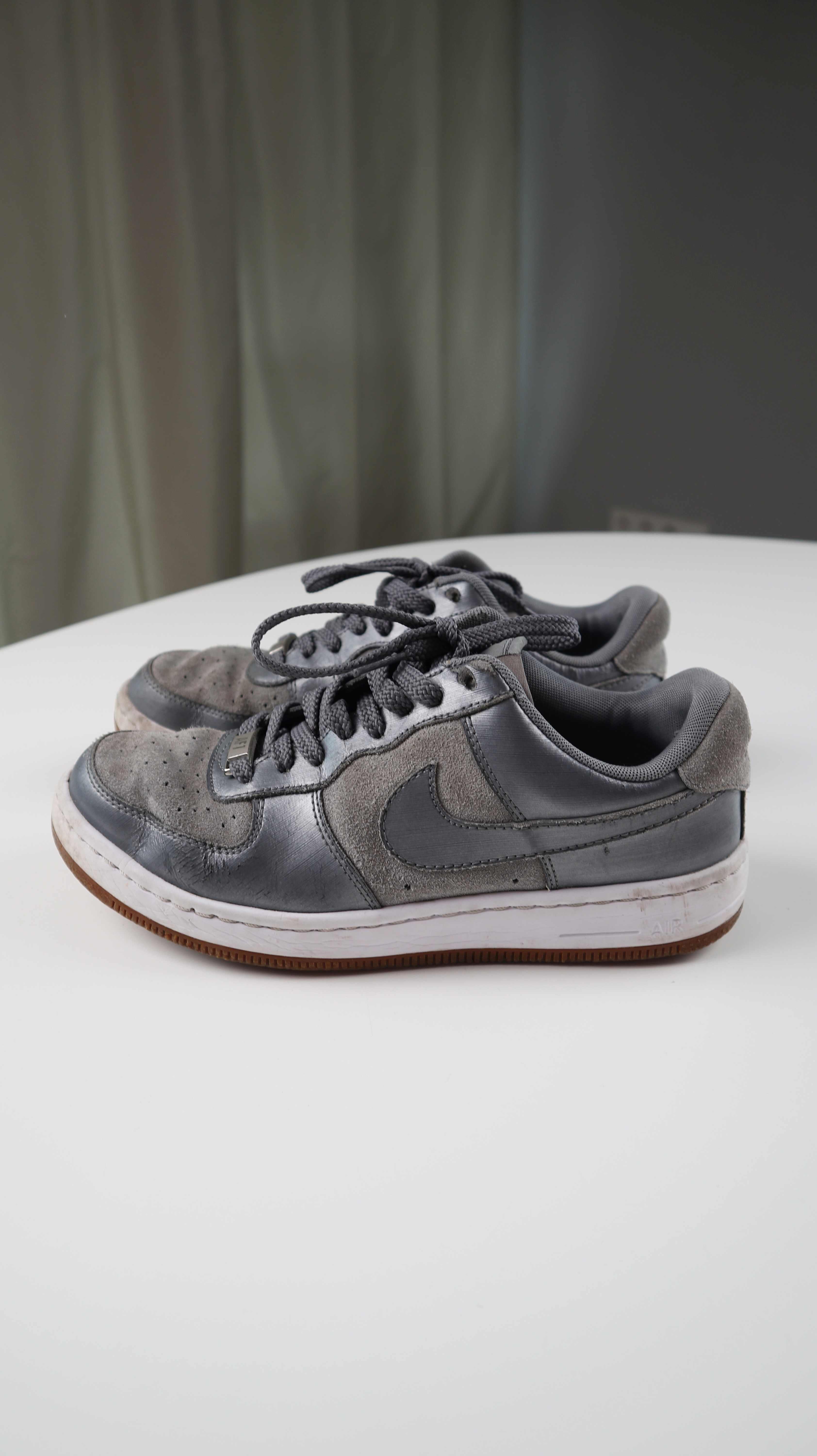 Nike Air Force Sneaker Grau low 38