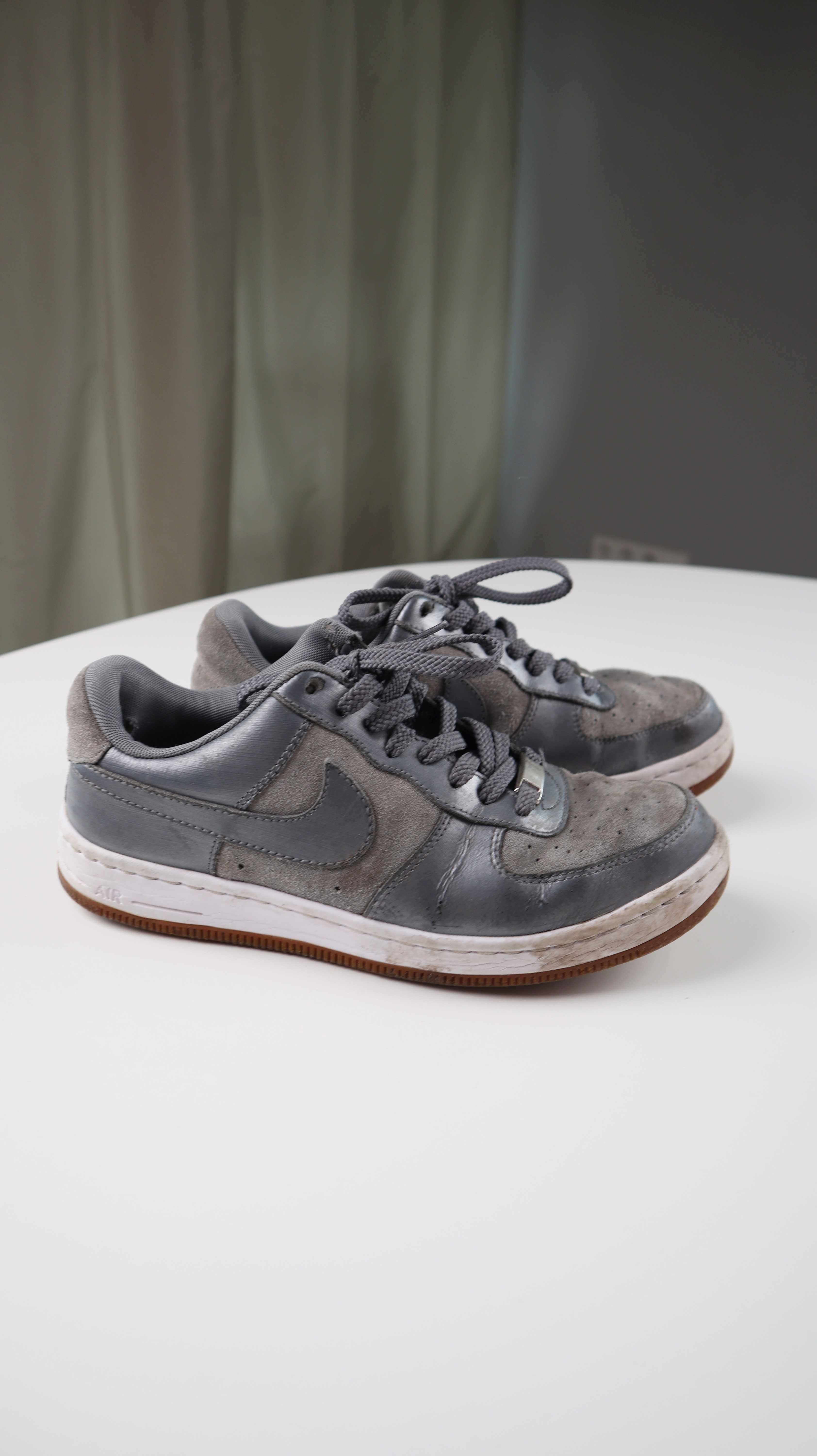 Nike Air Force Sneaker Grau low 38
