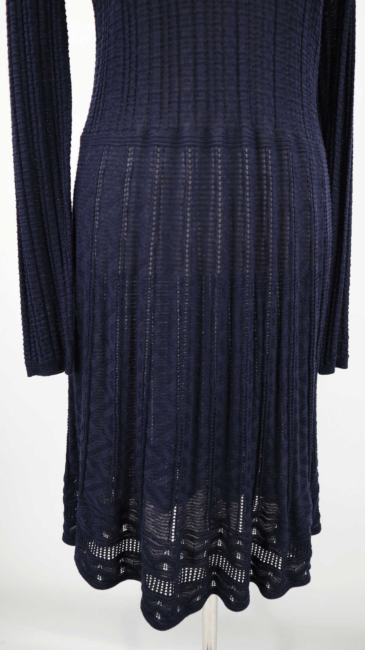 Missoni Kleid Blau Midi Midikleid Strickkleid Dunkelblau 48 38 M