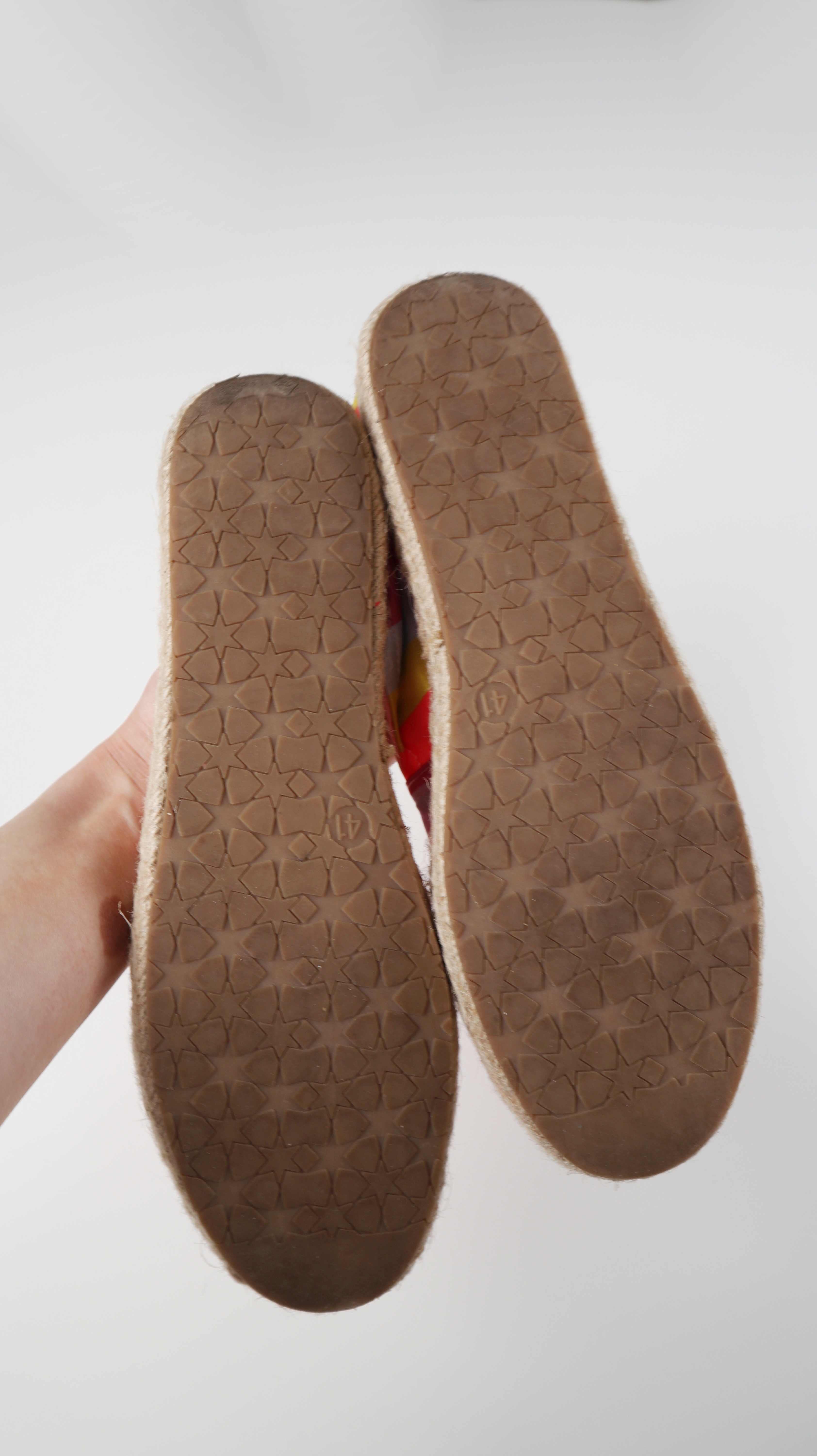 Another A Espadrilles Slipper 41 bunt pink gelb gestreift Loafer