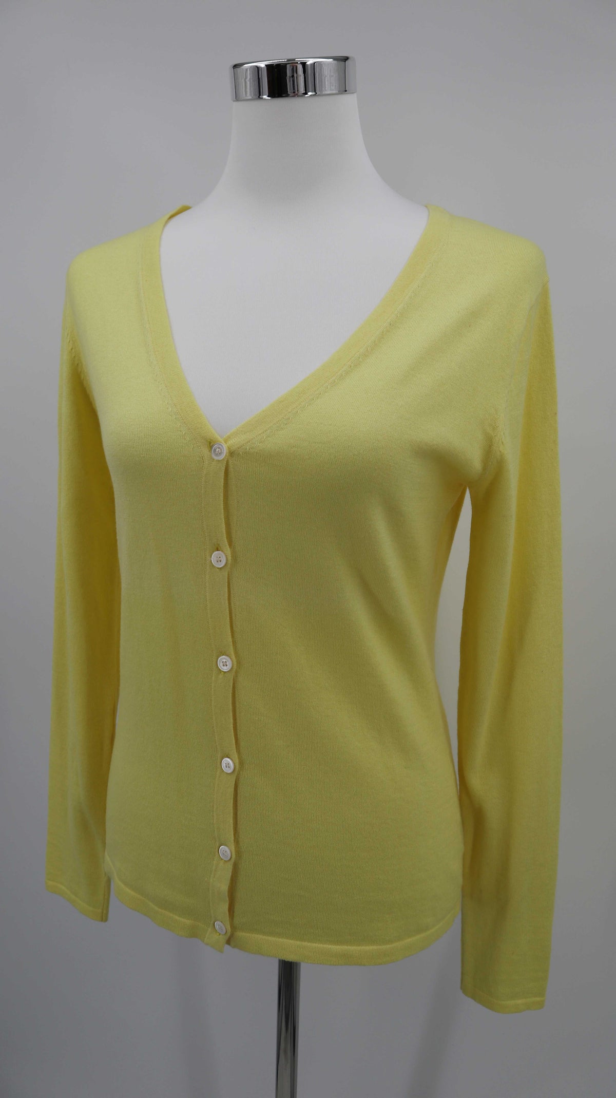Hemisphere Strickjacke Cardigan 36 S Zitronengelb geknöpft Sweater