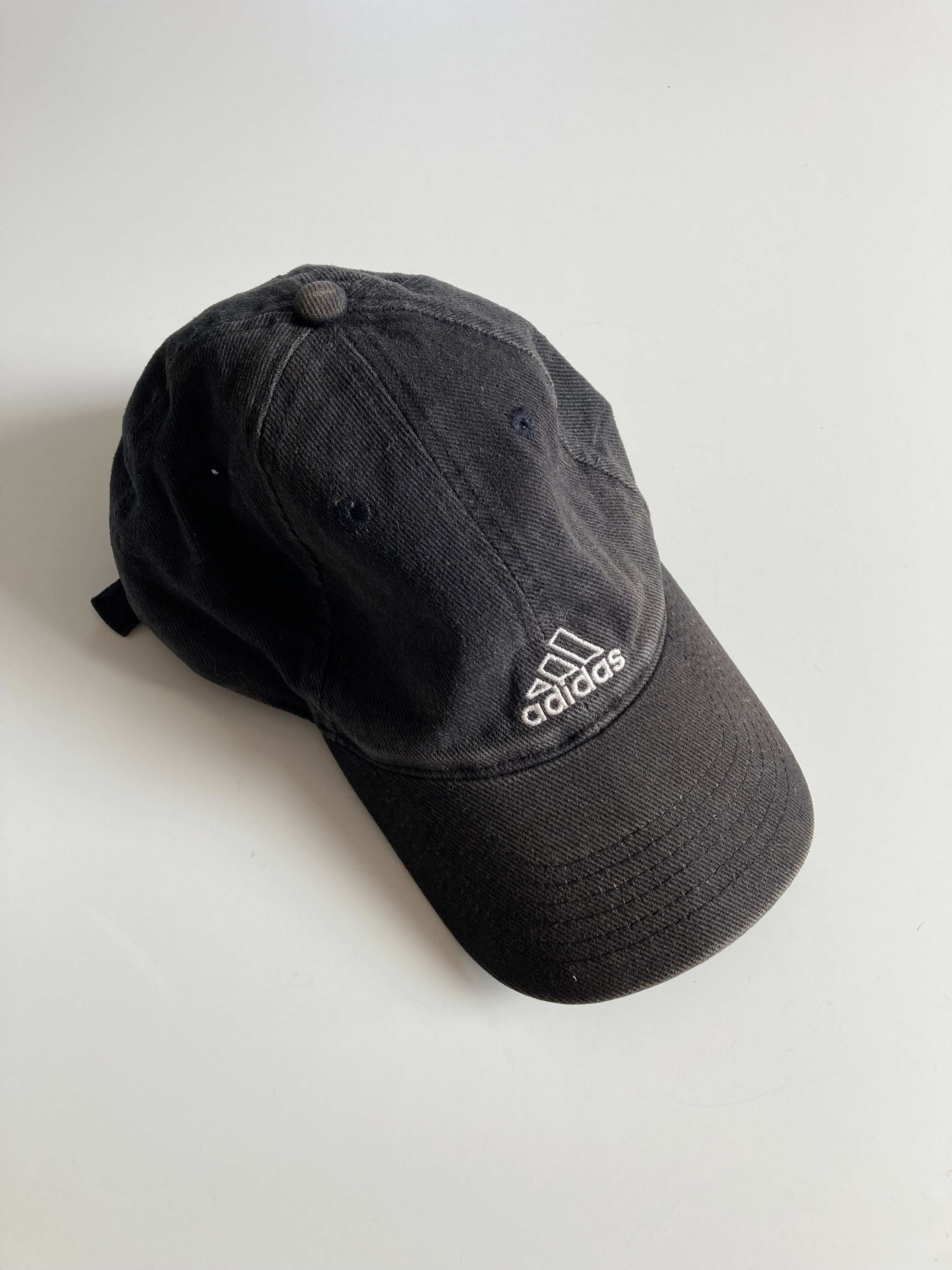 Adidas Cap Käppi Grau Schwarz Schirmmütze Vintage Hut