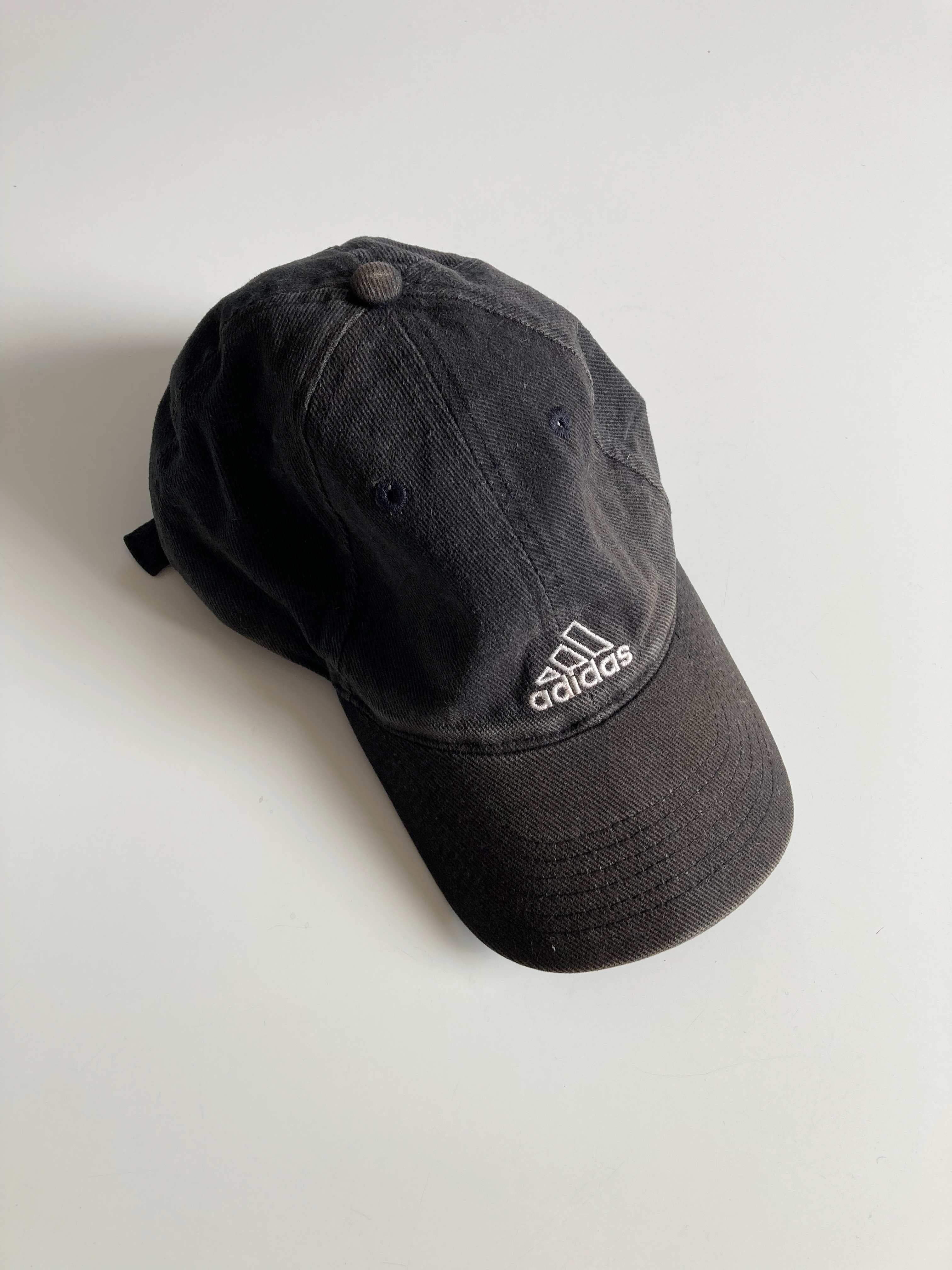 Adidas Cap Käppi Grau Schwarz Schirmmütze Vintage Hut