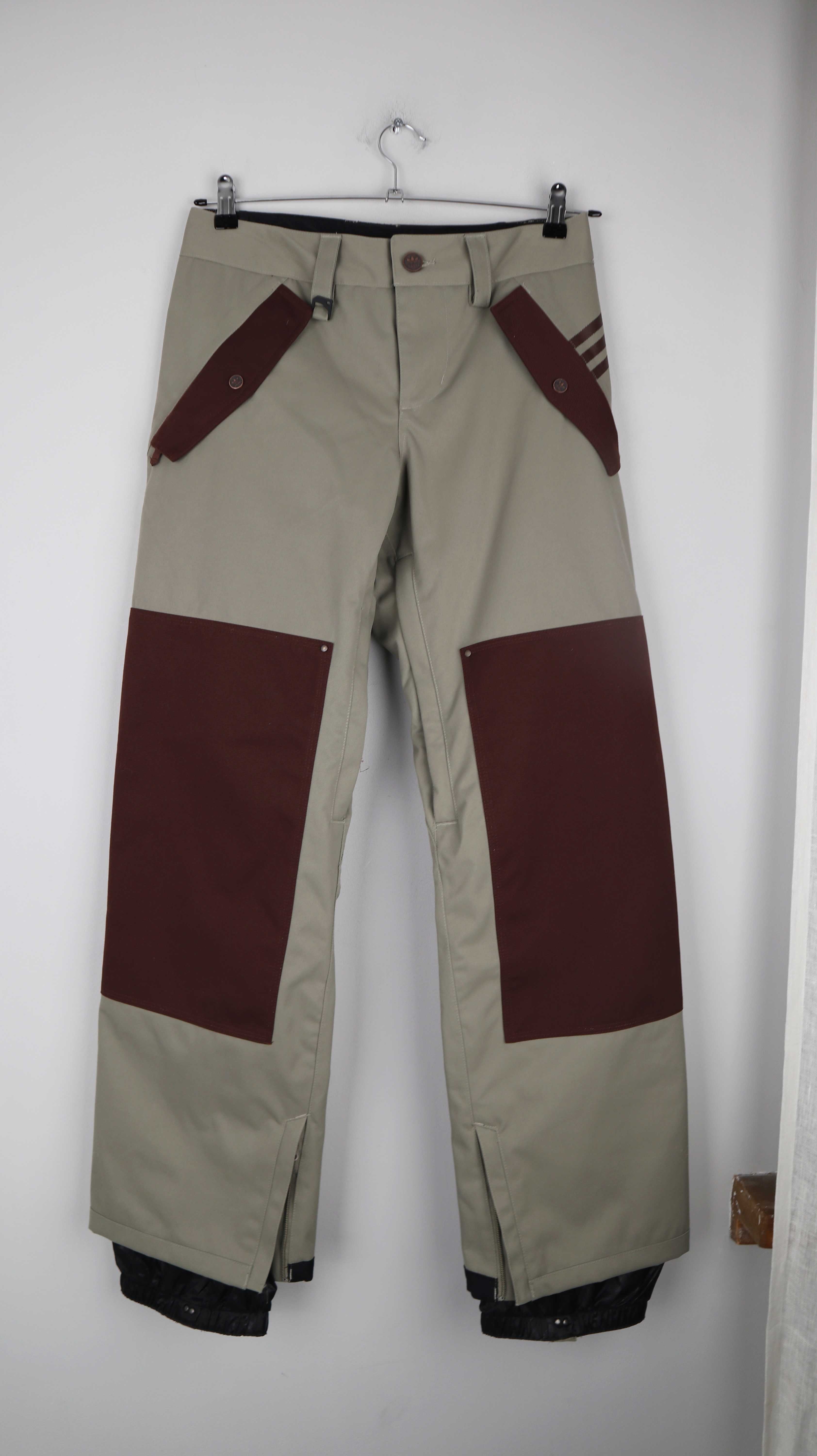 Adidas Hose Grün Skihose 36 S Winterhose Snowboardhose Khaki Braun