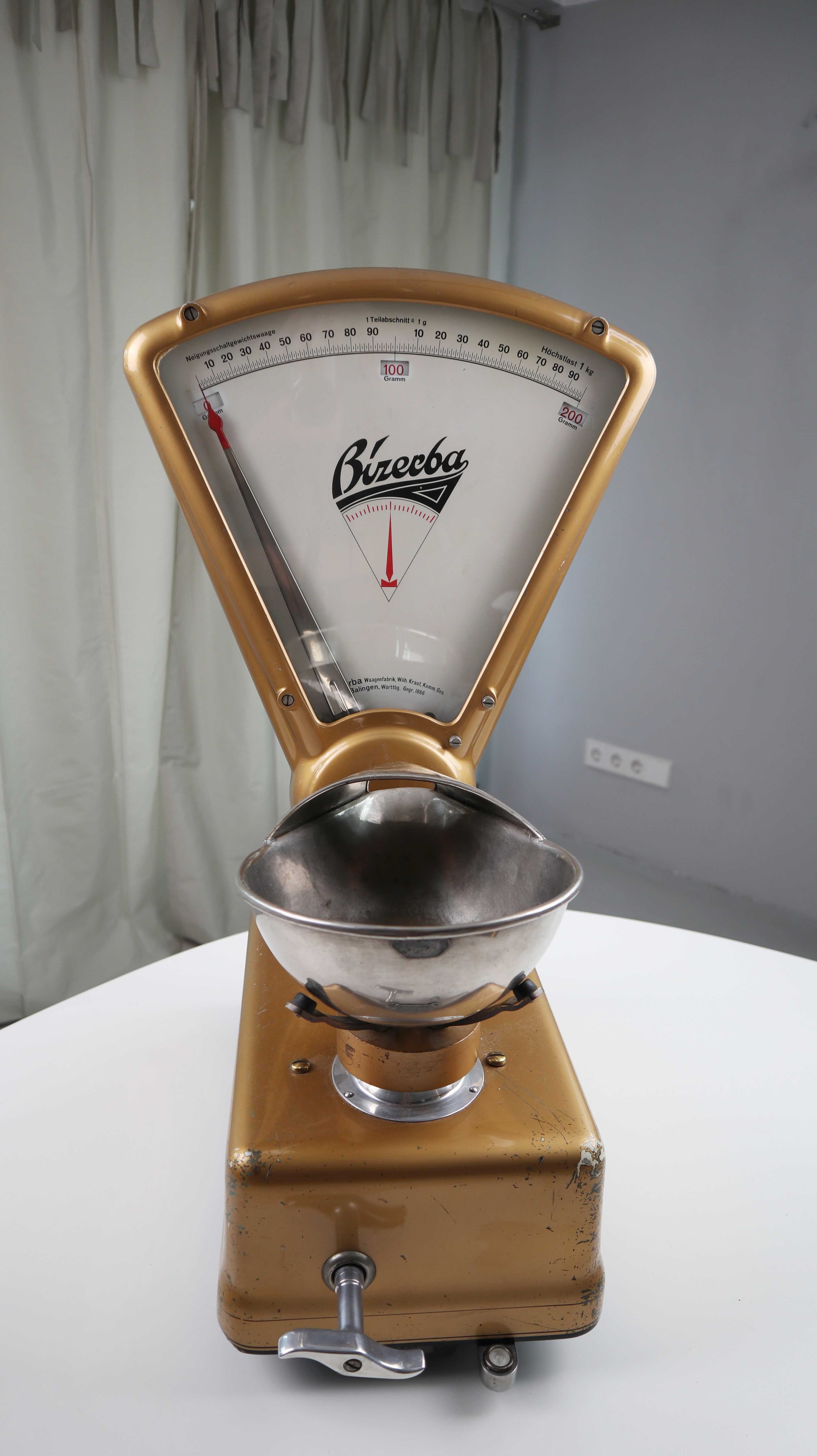 Bizerba Waage Industriewaage Gold Kaufmannswaage Ladenwaage Nostalgie
