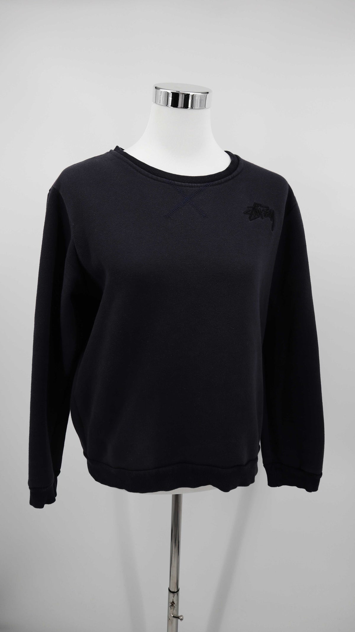 Stüssy Pullover Sweater Blau 38 M dunkelblau Marineblau Oberteil