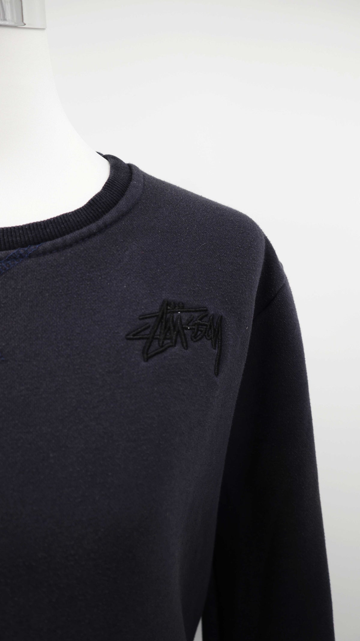 Stüssy Pullover Sweater Blau 38 M dunkelblau Marineblau Oberteil