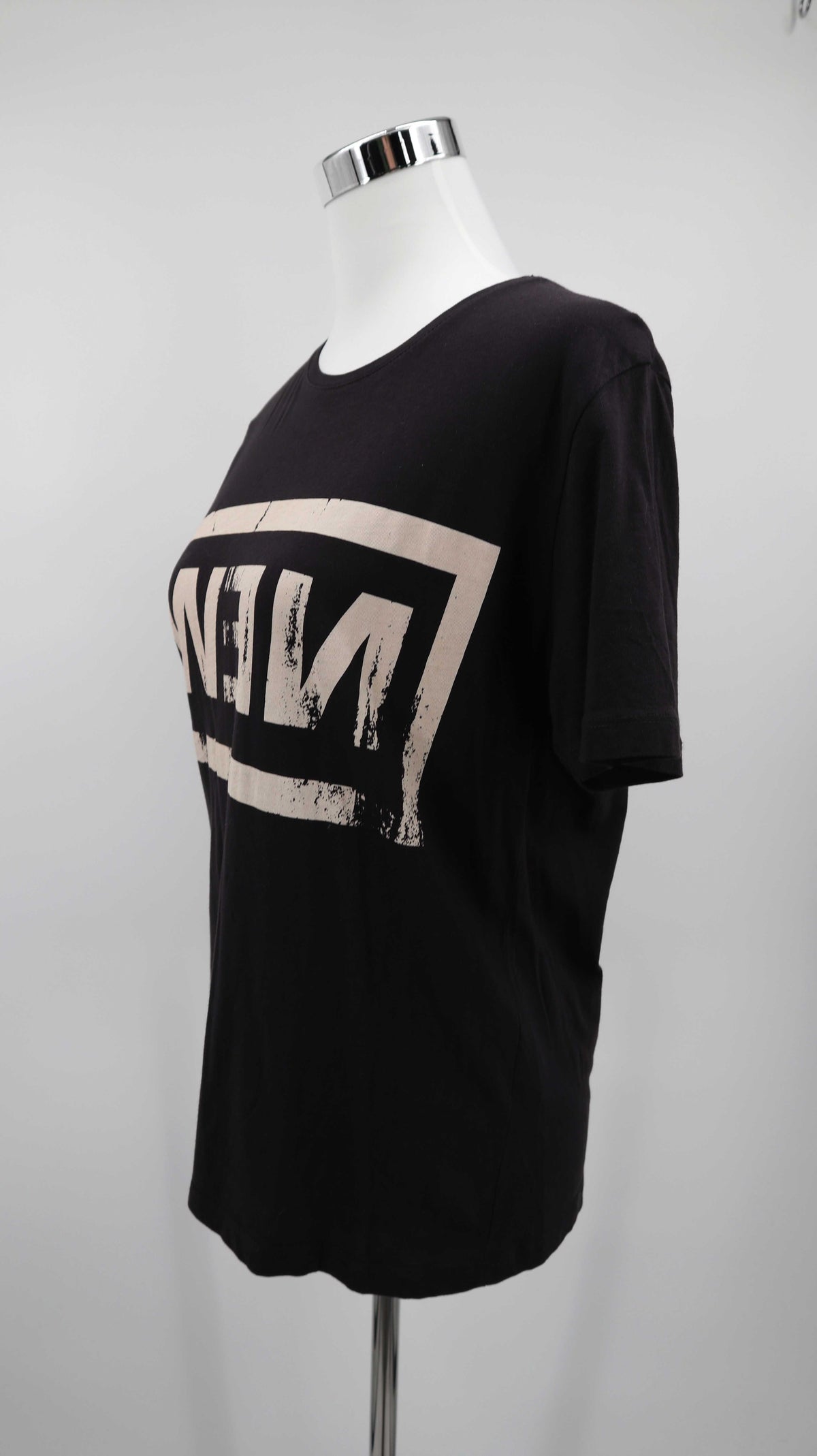Weekday Shirt S New Tee Print Schwarz