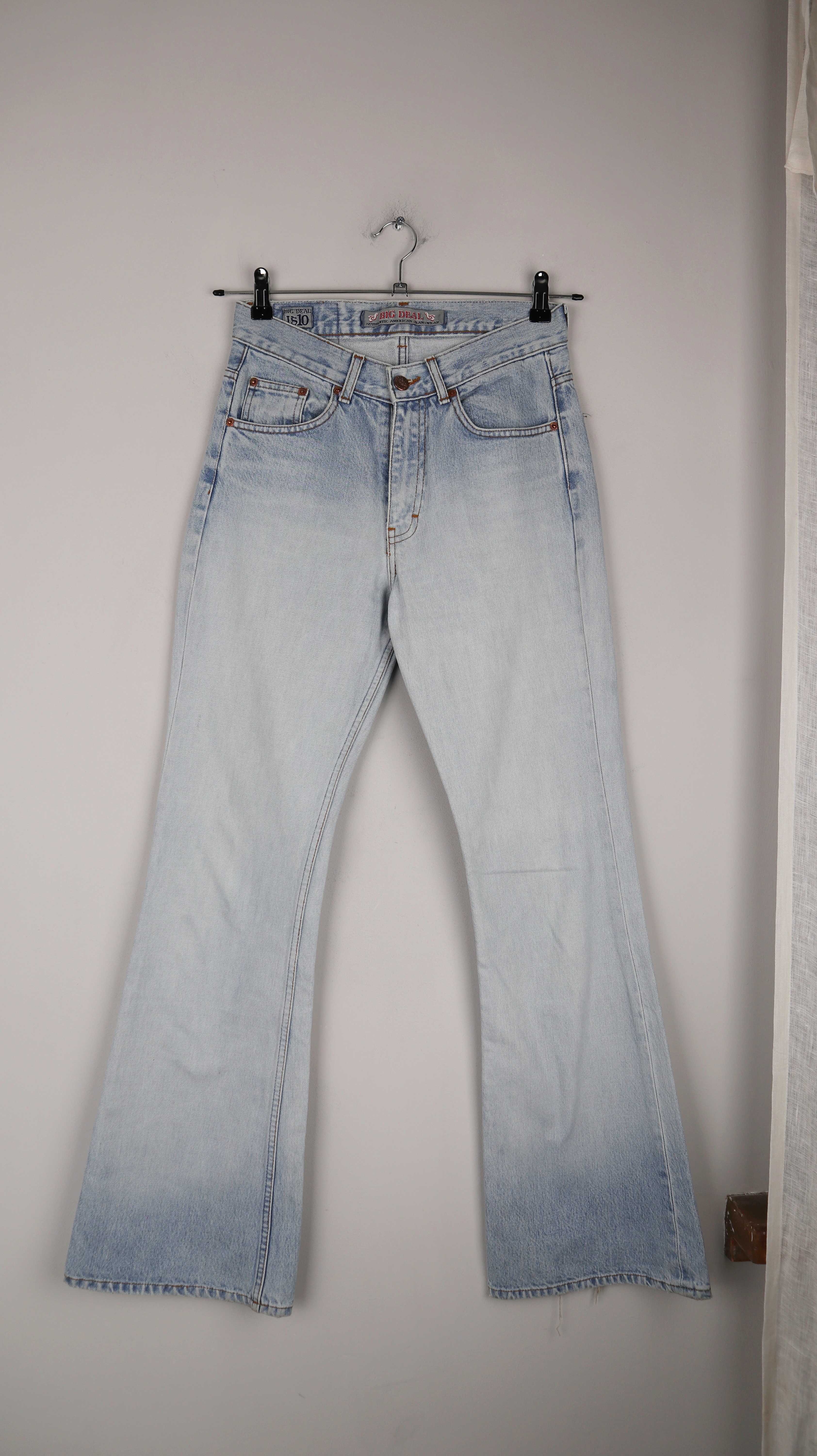 True Vintage Big Deal Jeans blau Schlaghose washed W29 L32