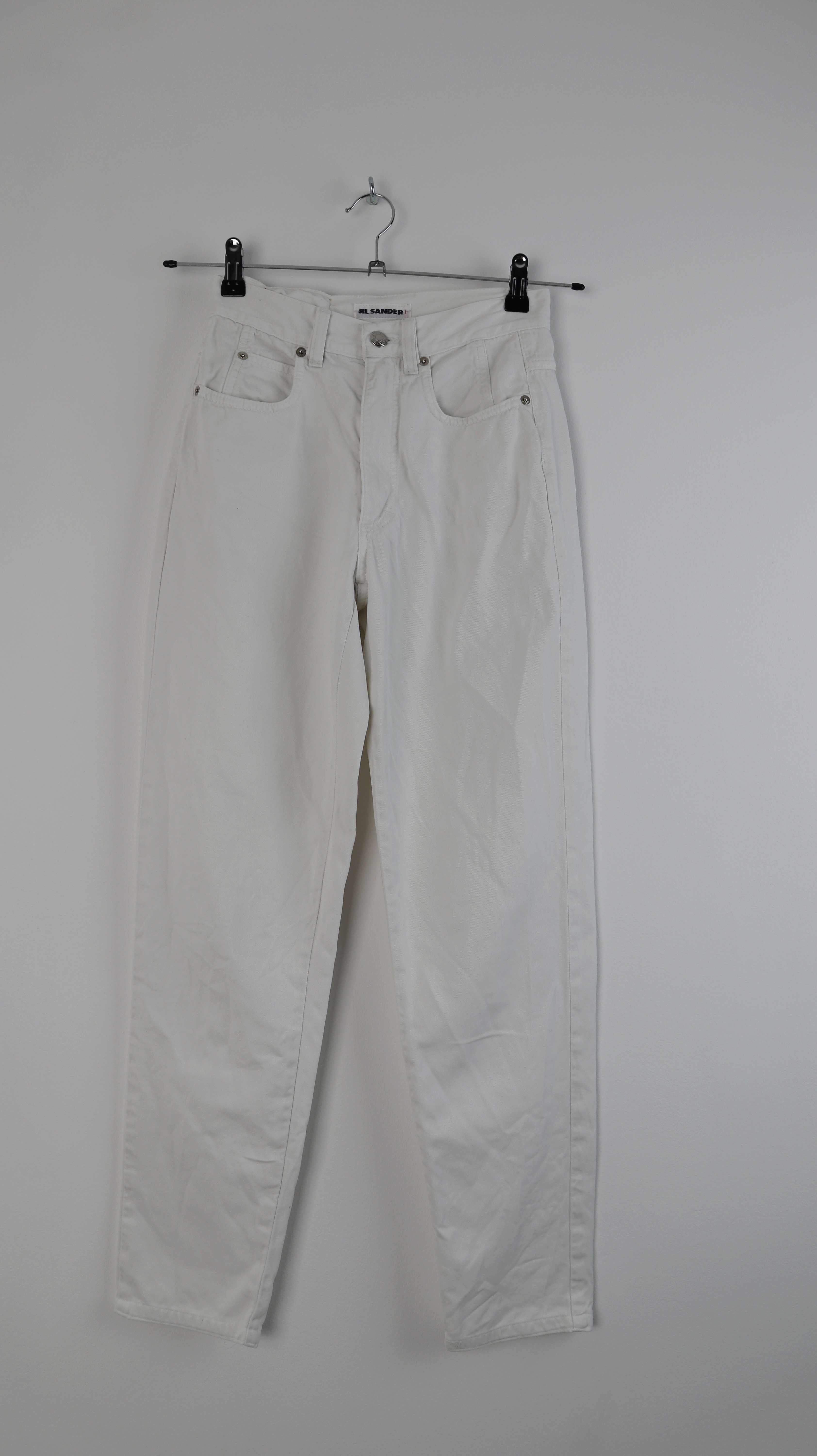 Jil Sander Hose weiß Weiss 34 high waist true Vintage