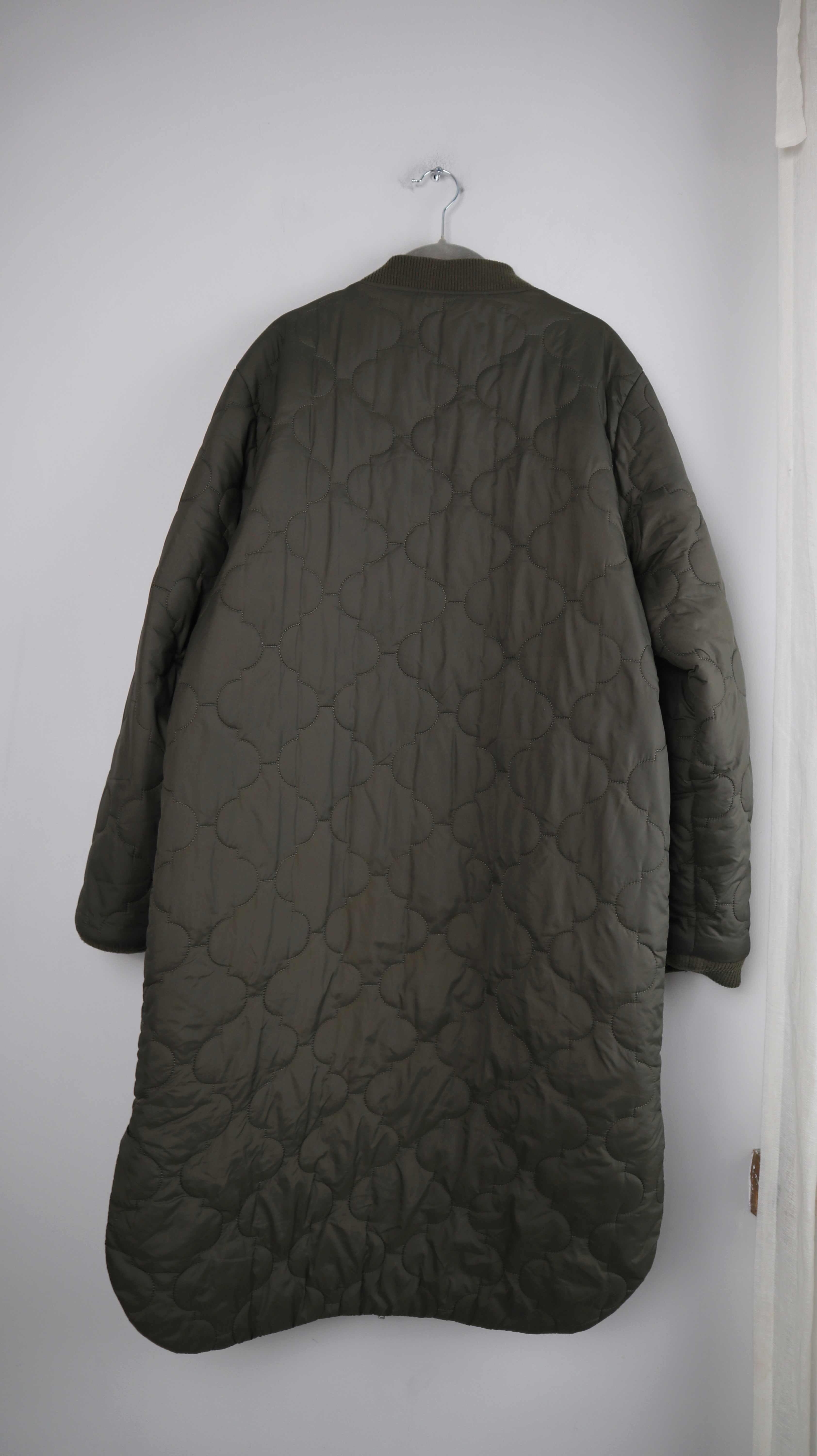 Milk Copenhagen Jacke Grün XL Mantel Steppmantel Steppjacke lang