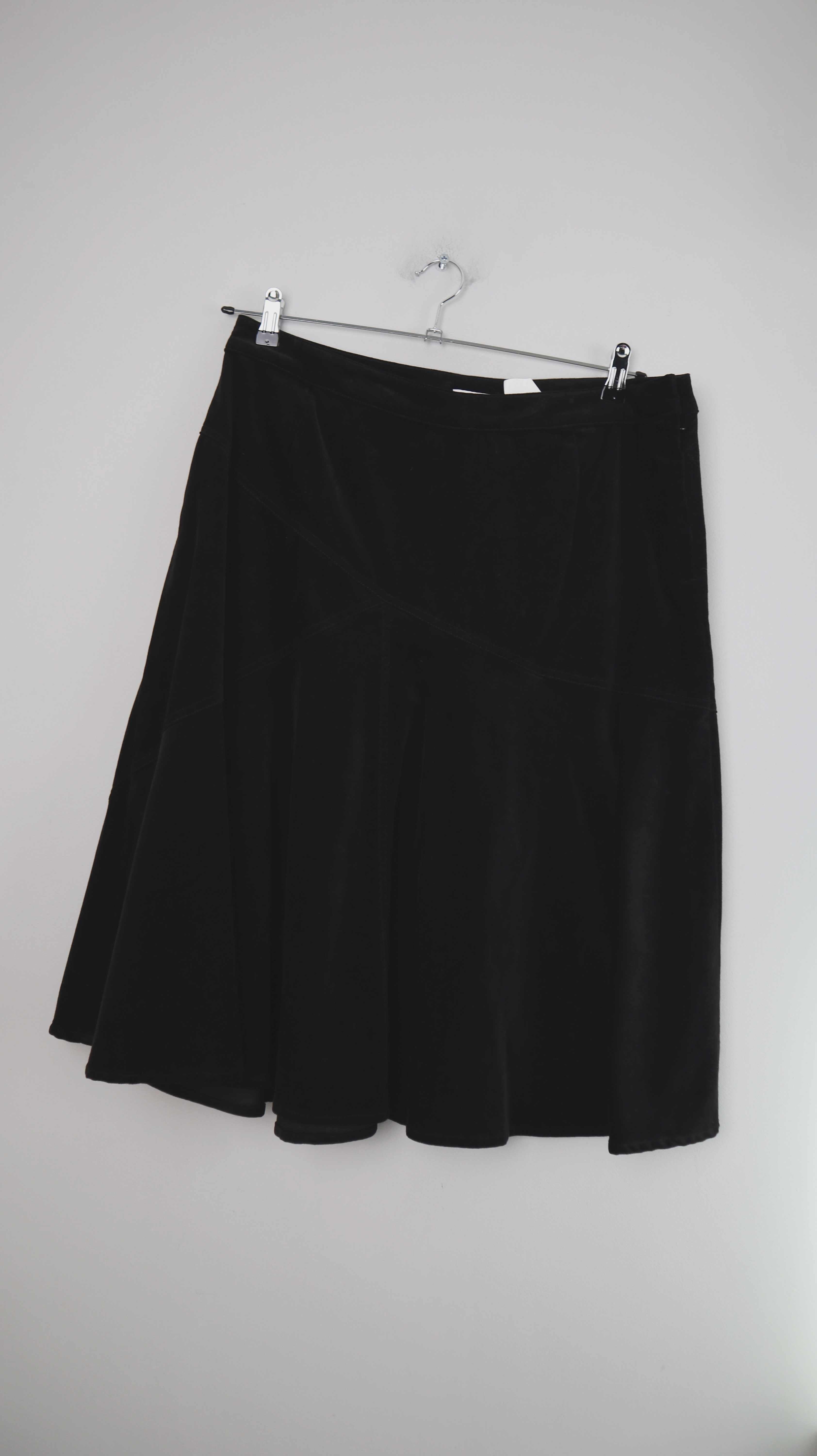 Joy Rock Braun Cord Tulpenrock 42 XL Midirock Cordrock