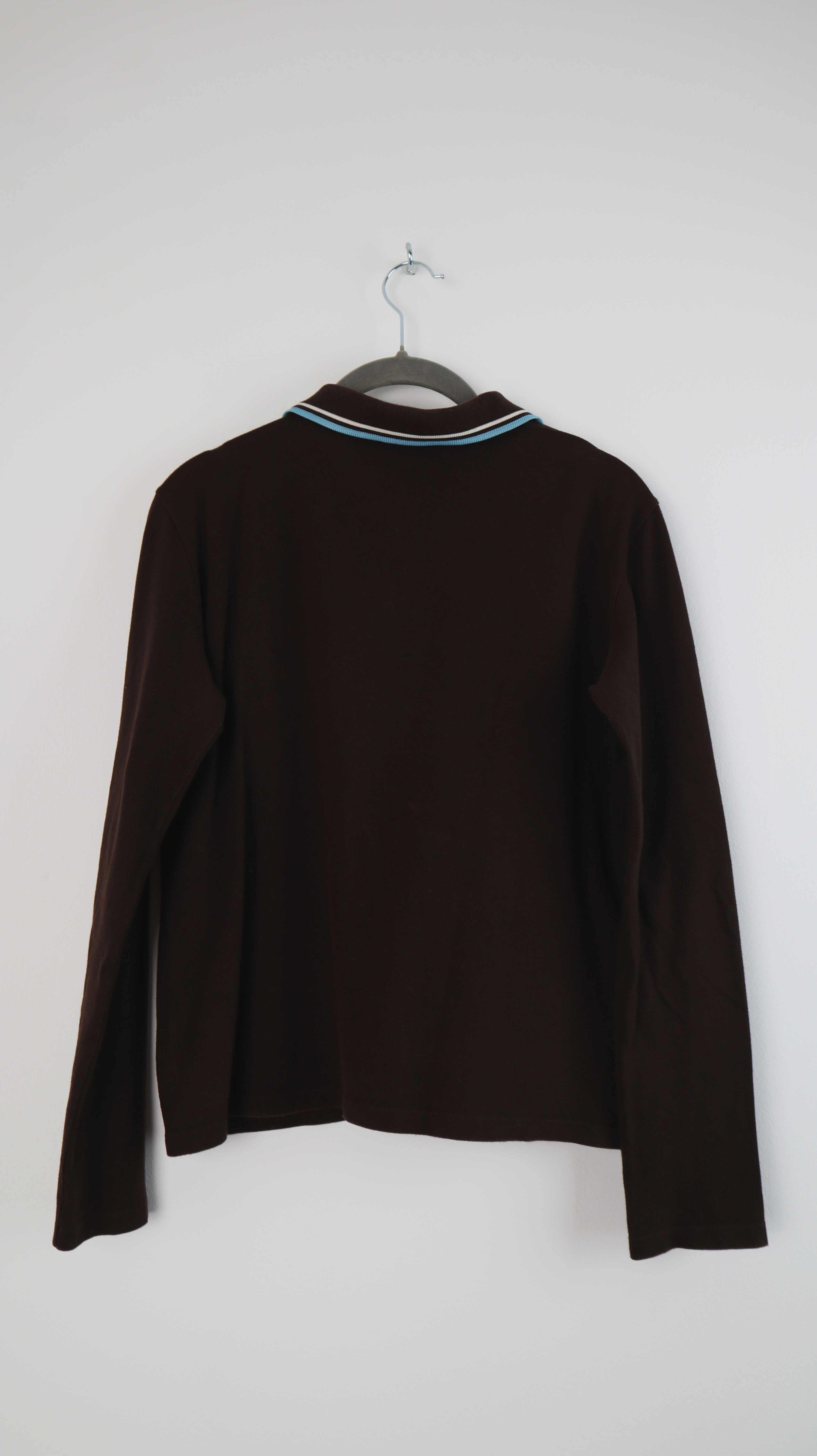 Fred Perry Longsleeve Braun Oberteil dunkelbraun 38 M Pullover