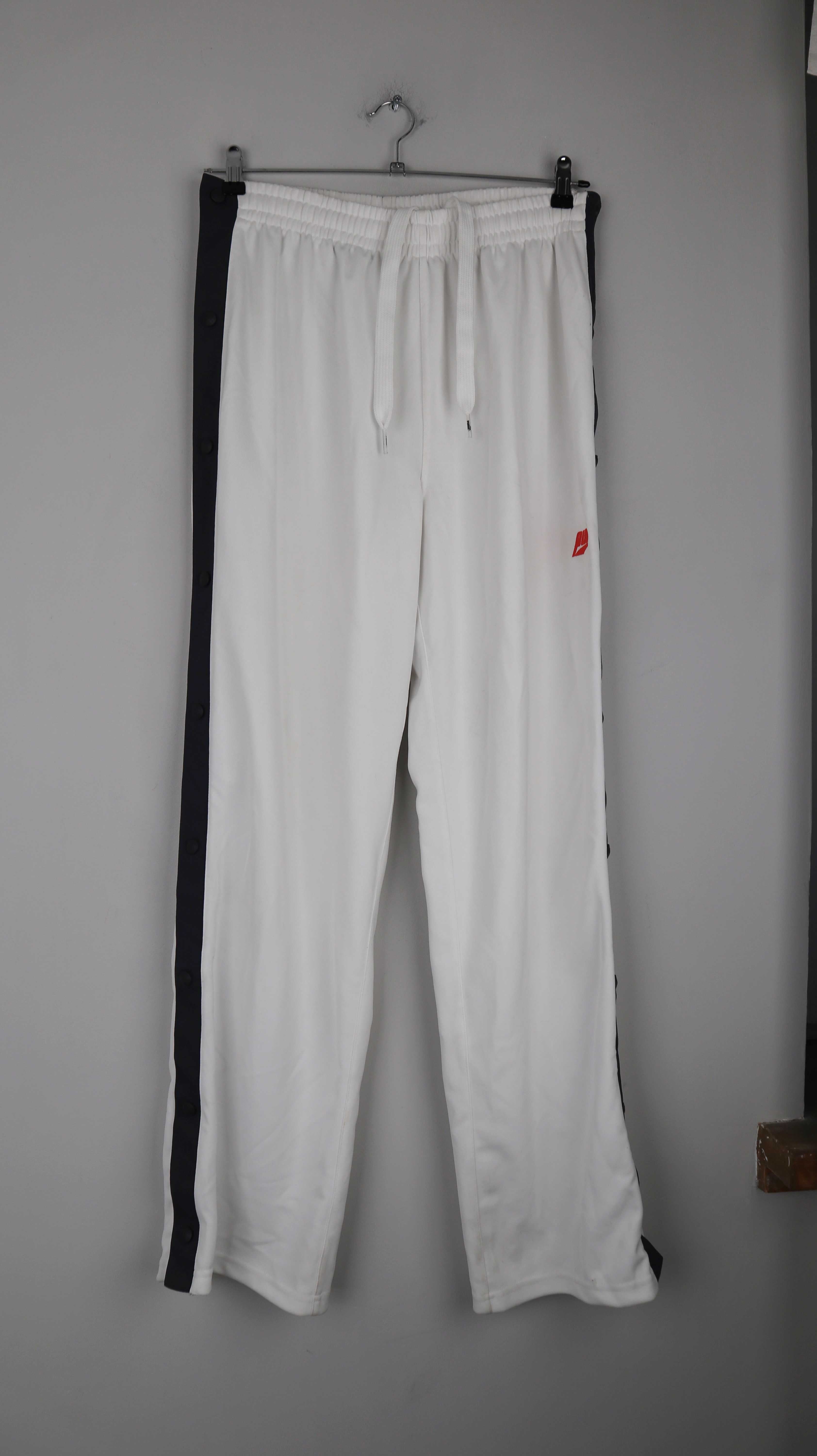 Hose Puma weiß weiss L Trainingshose Druckknöpfe Sporthose