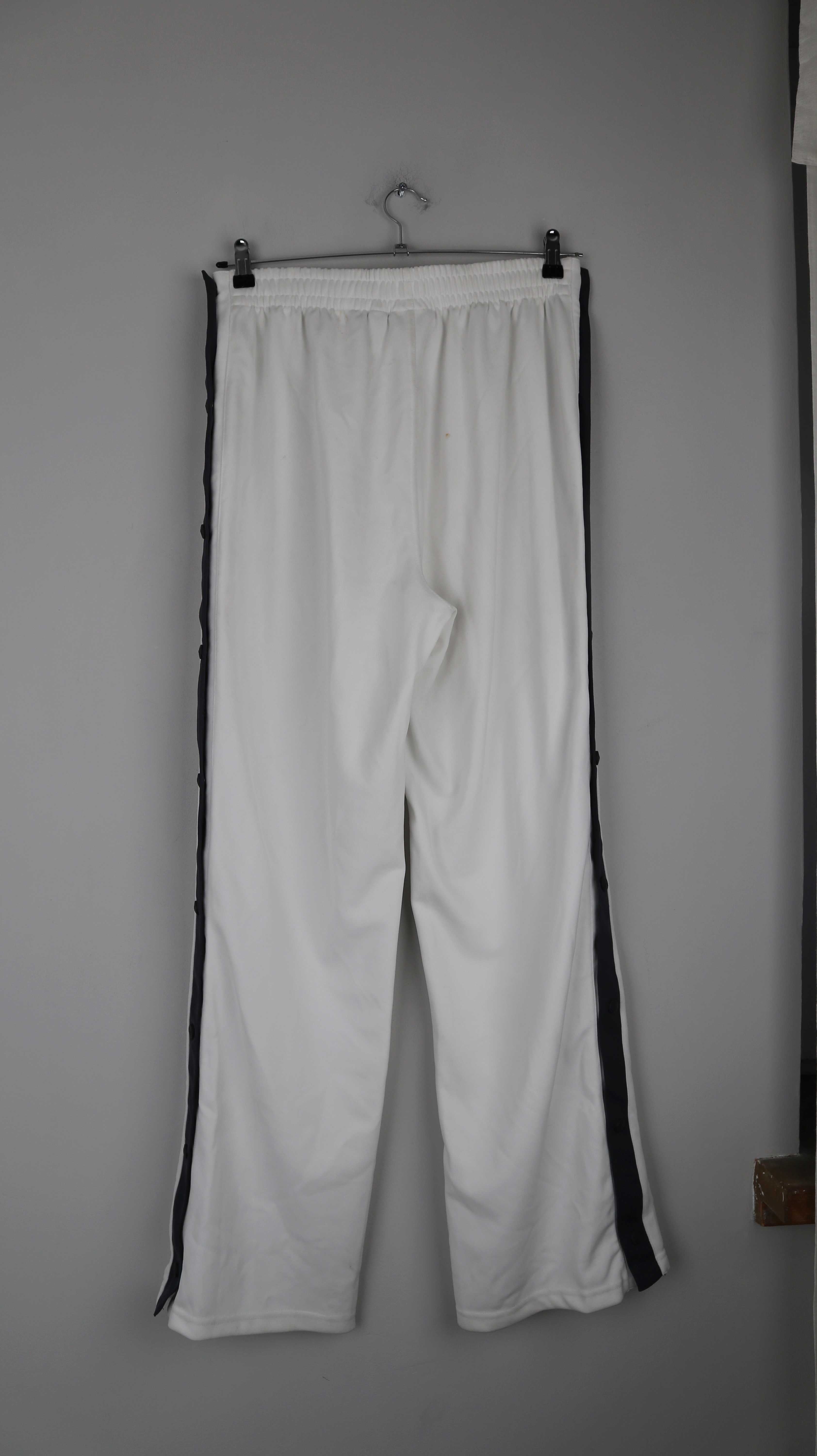 Hose Puma weiß weiss L Trainingshose Druckknöpfe Sporthose