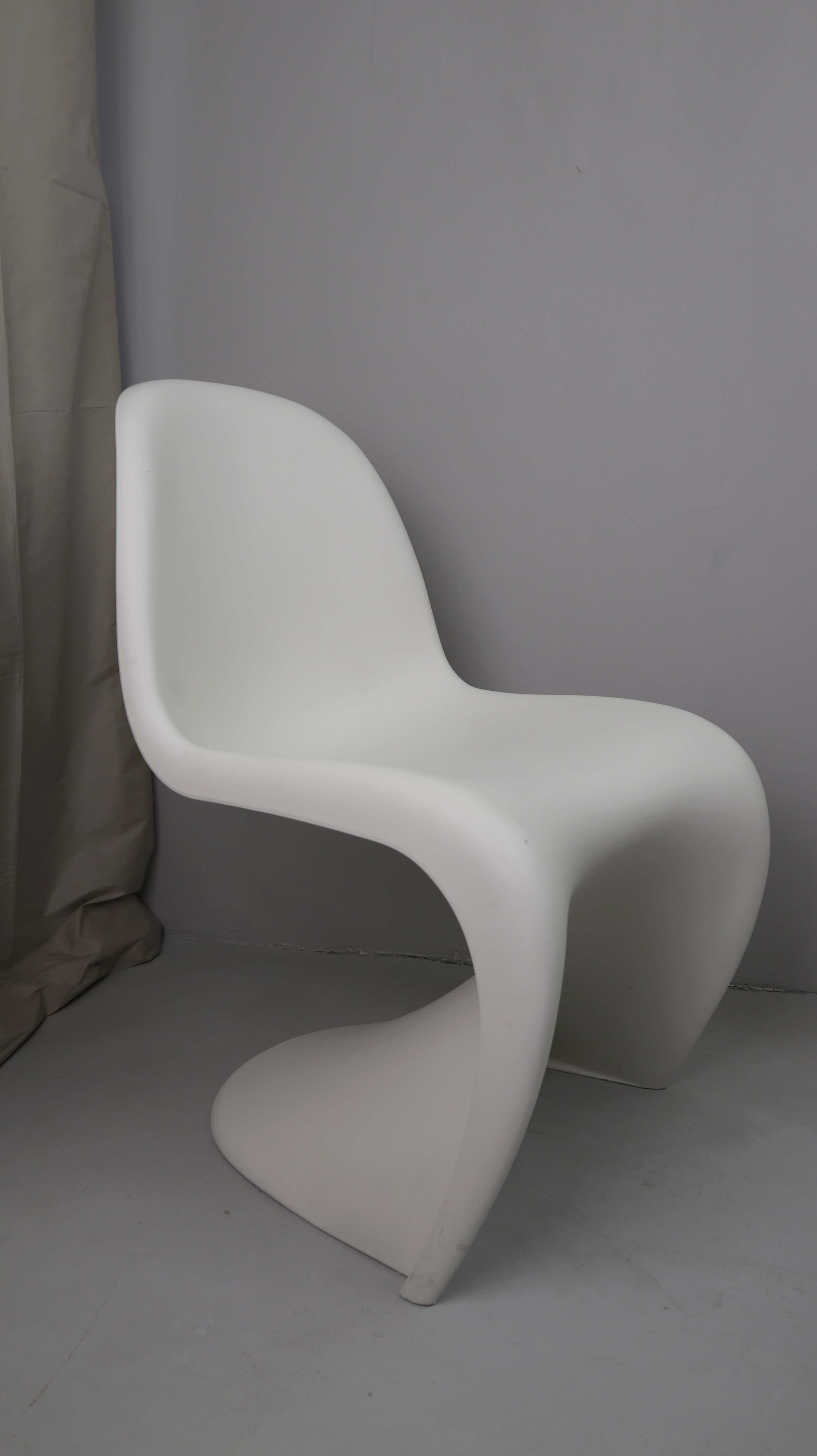 Original Verner Panton Vitra Freischwinger weiß Kunststoff Outdoor