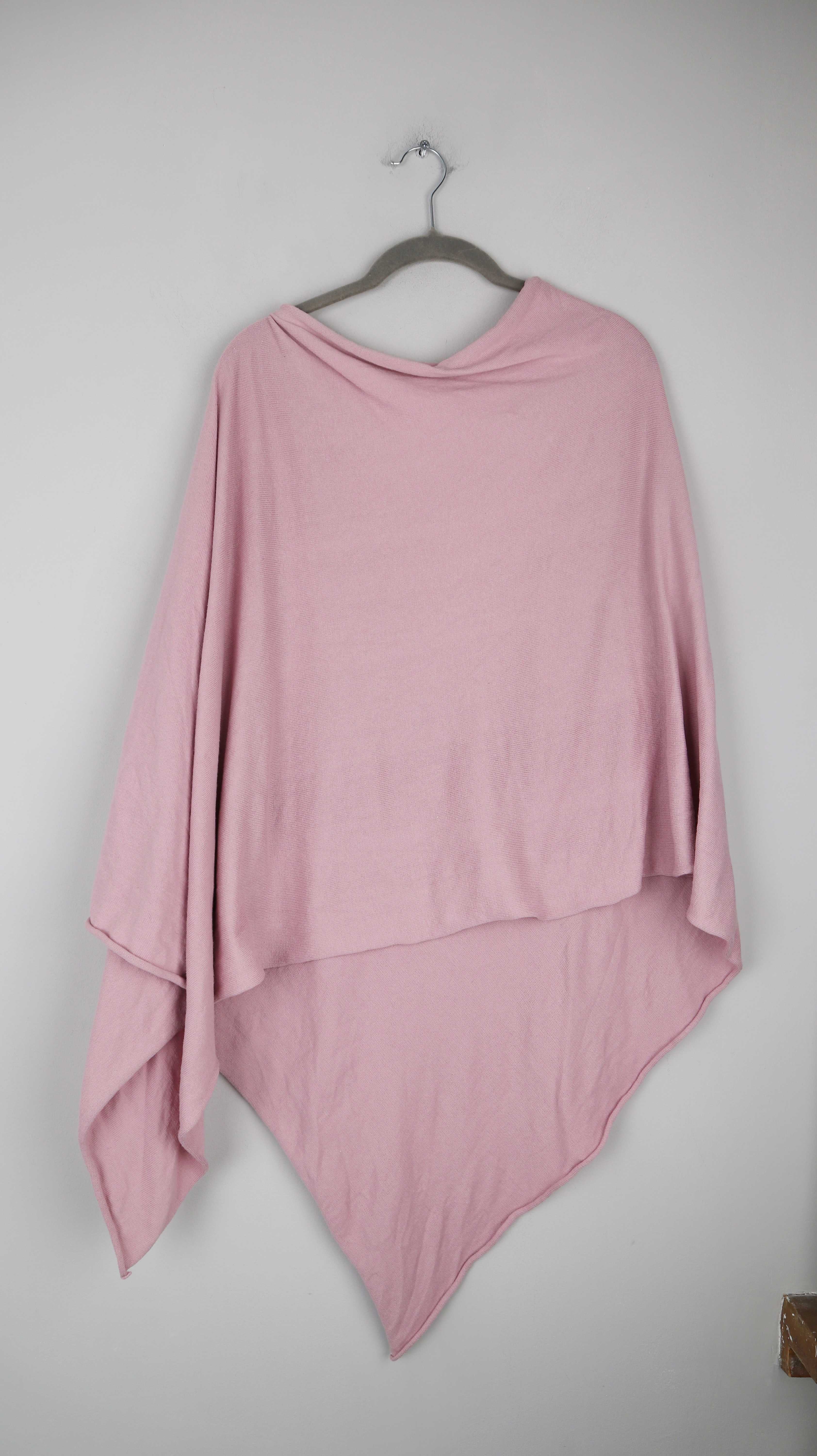 Deerberg Cape Poncho Rosa Einheitsgröße Baumwolle Pastell