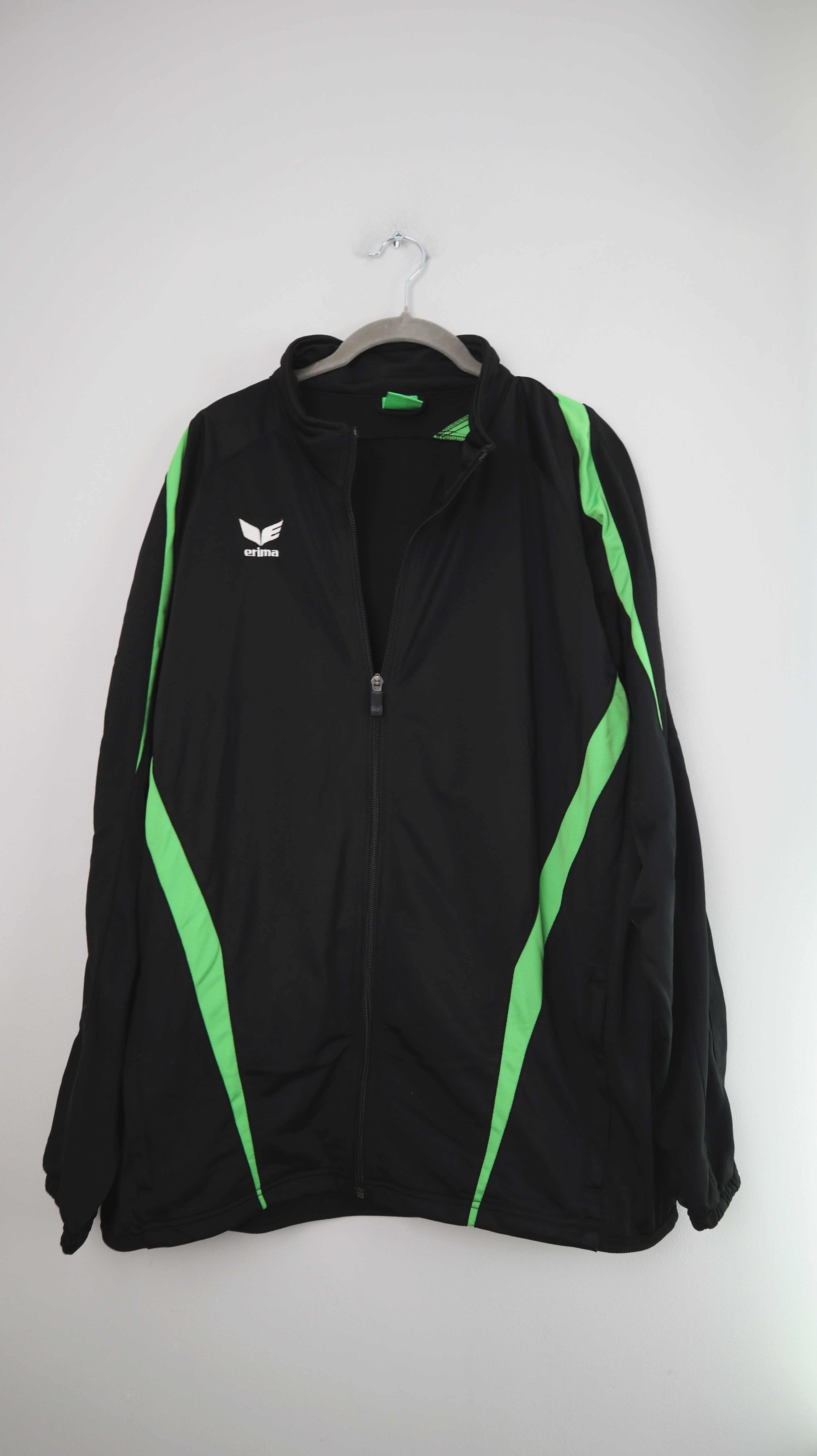 Erima Jacke Sportjacke Trainingsjacke schwarz grün M L
