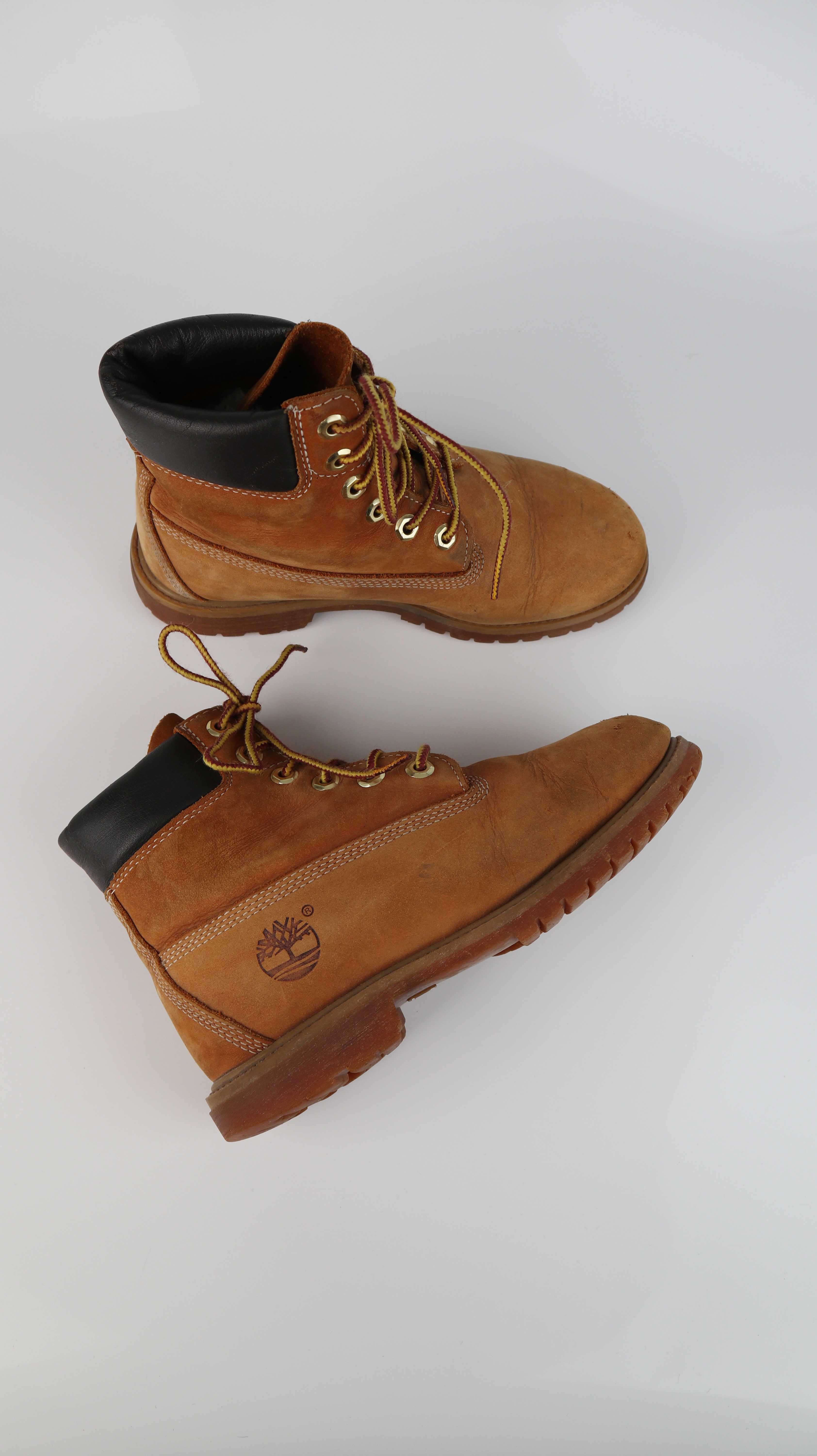 Timberland Stiefel 38 braun Arbeitsstiefel 7W Lederstiefel Schnürschuhe