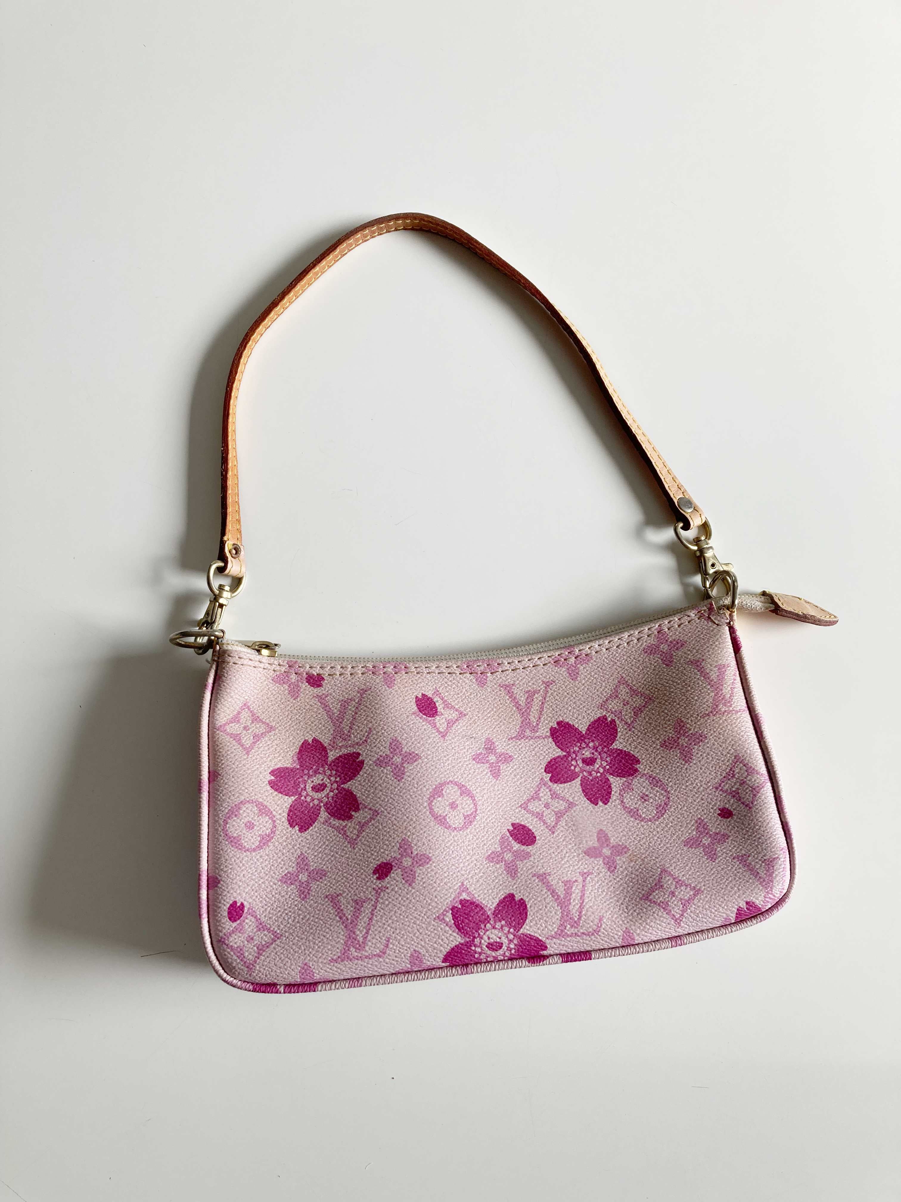 Rosa Handtasche Schultertasche Baguette Bag klein Pink