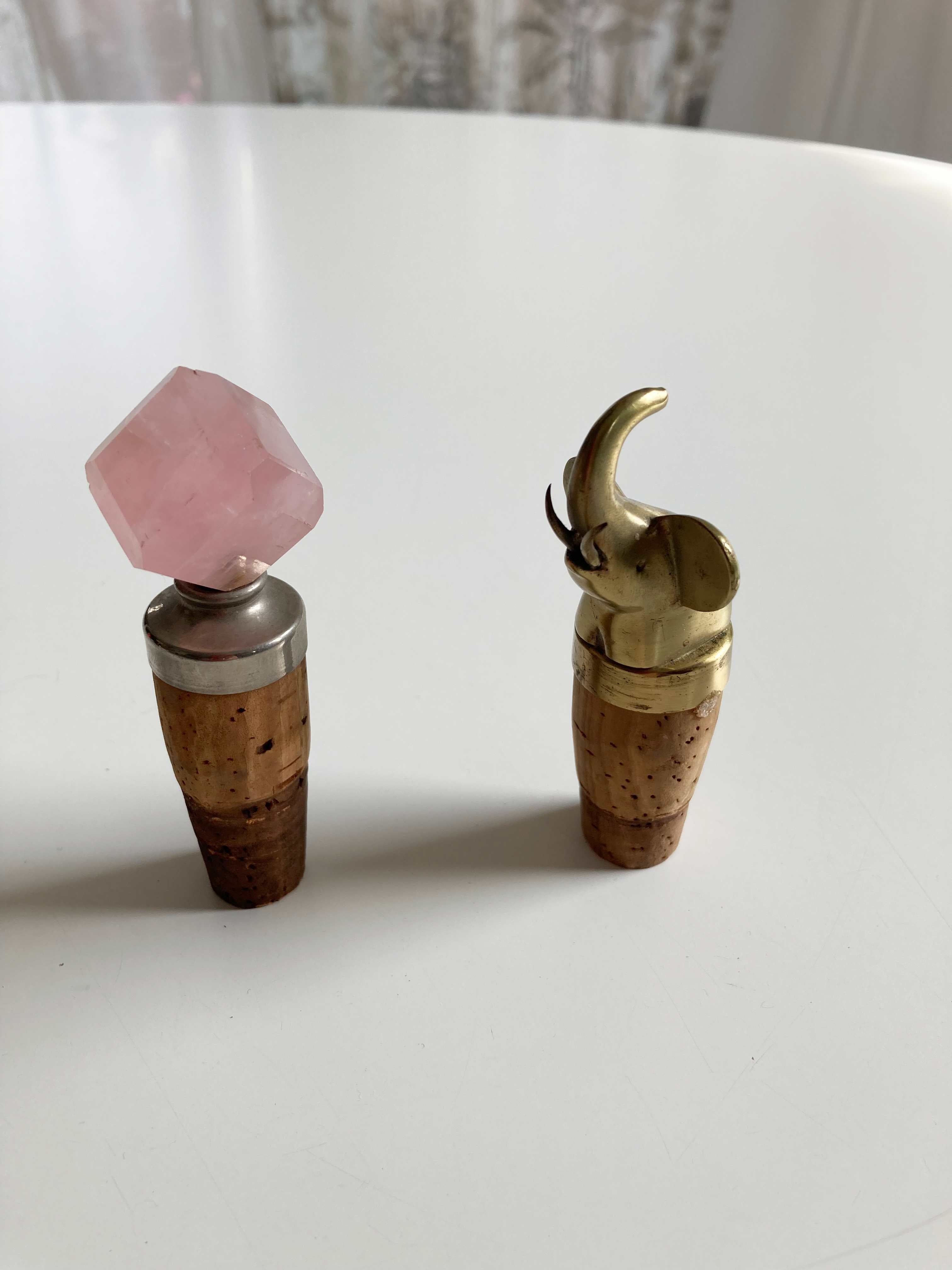 Flaschenkorken Weinflaschenverschluss Flaschenverschluss Rosenquartz Elefant