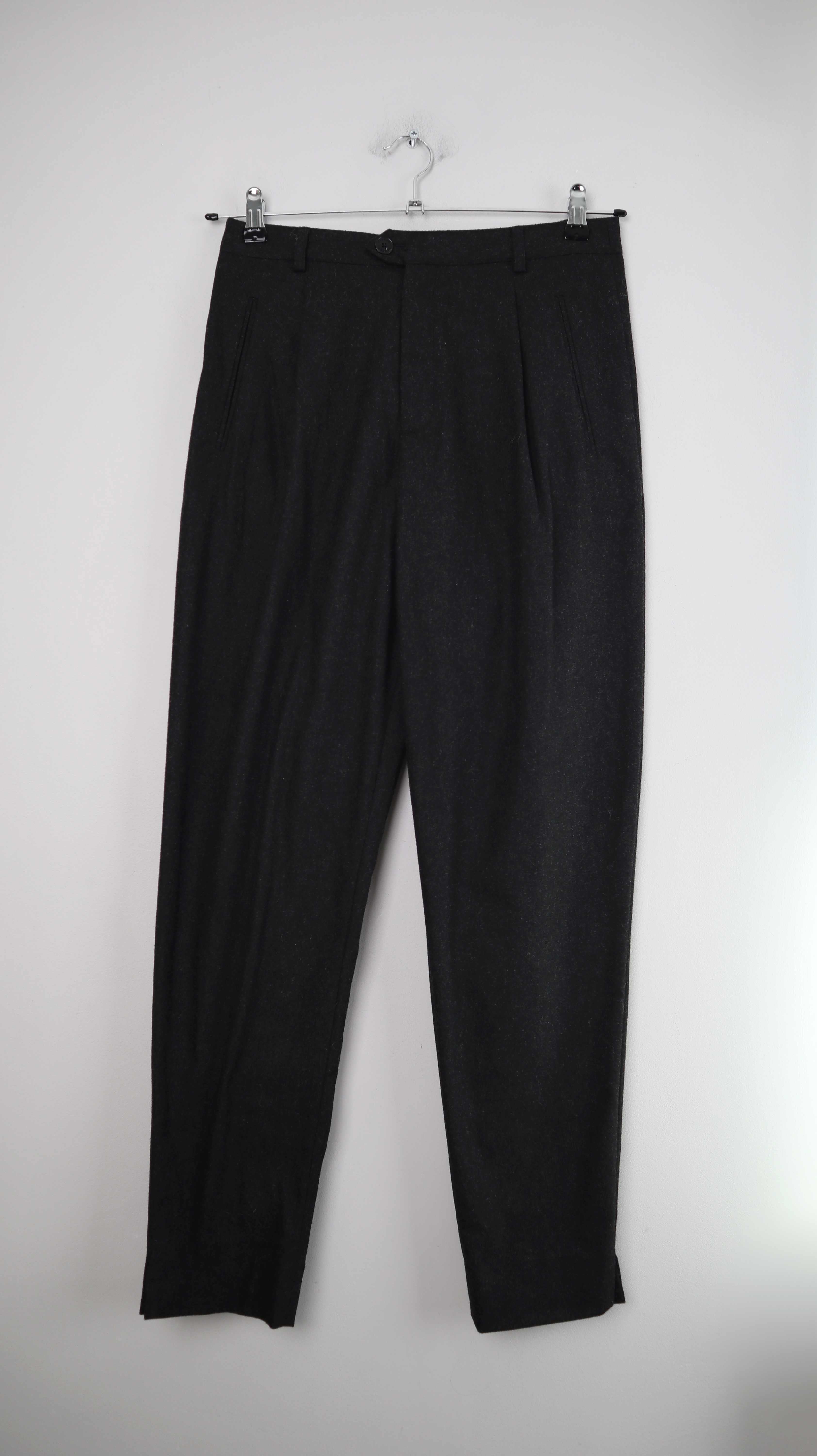 Closed Hose Wolle Grau dunkelgrau 28 Arlo Wollhose Winterhose 38 M